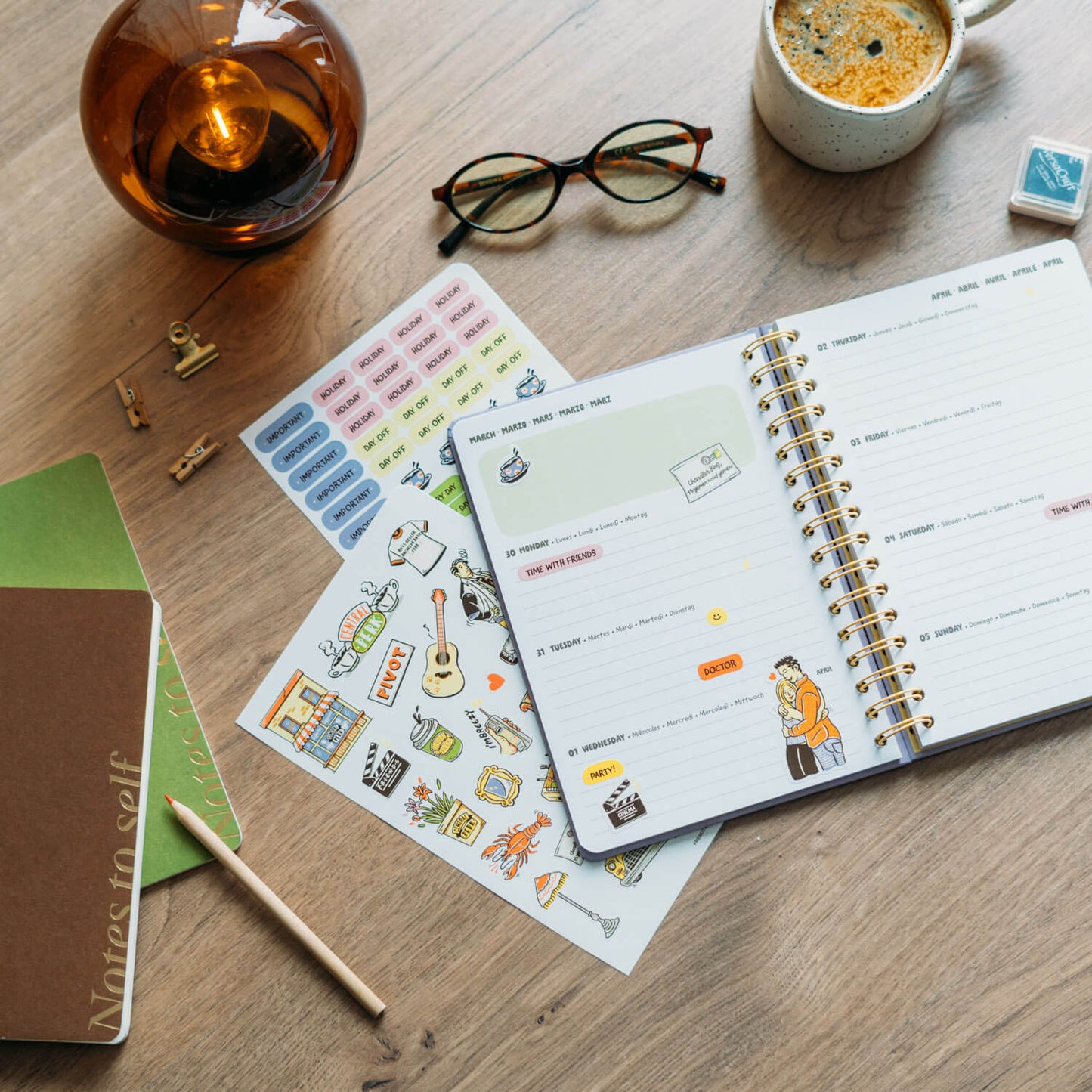 Agenda Anual 2026 Friends Semana Vista A5