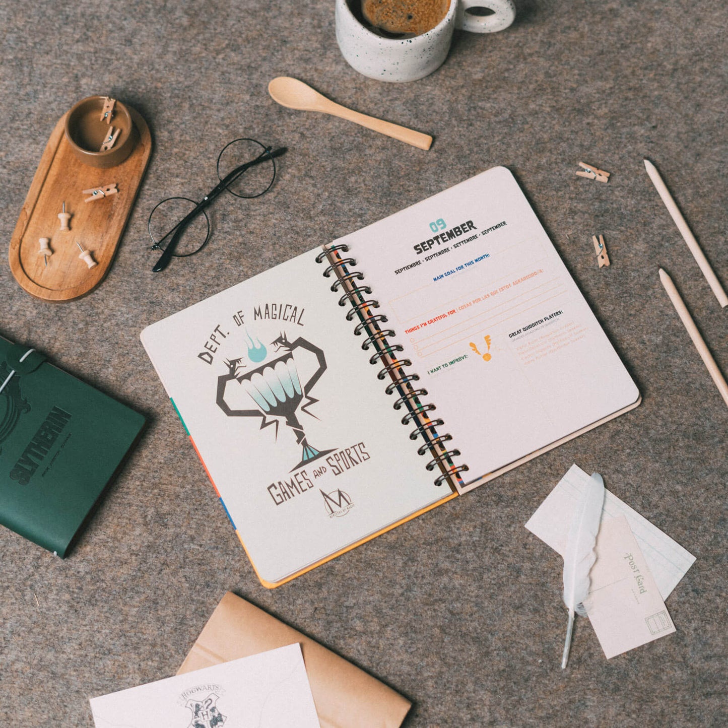 Agenda Anual 2026 Harry Potter Semana Vista A5