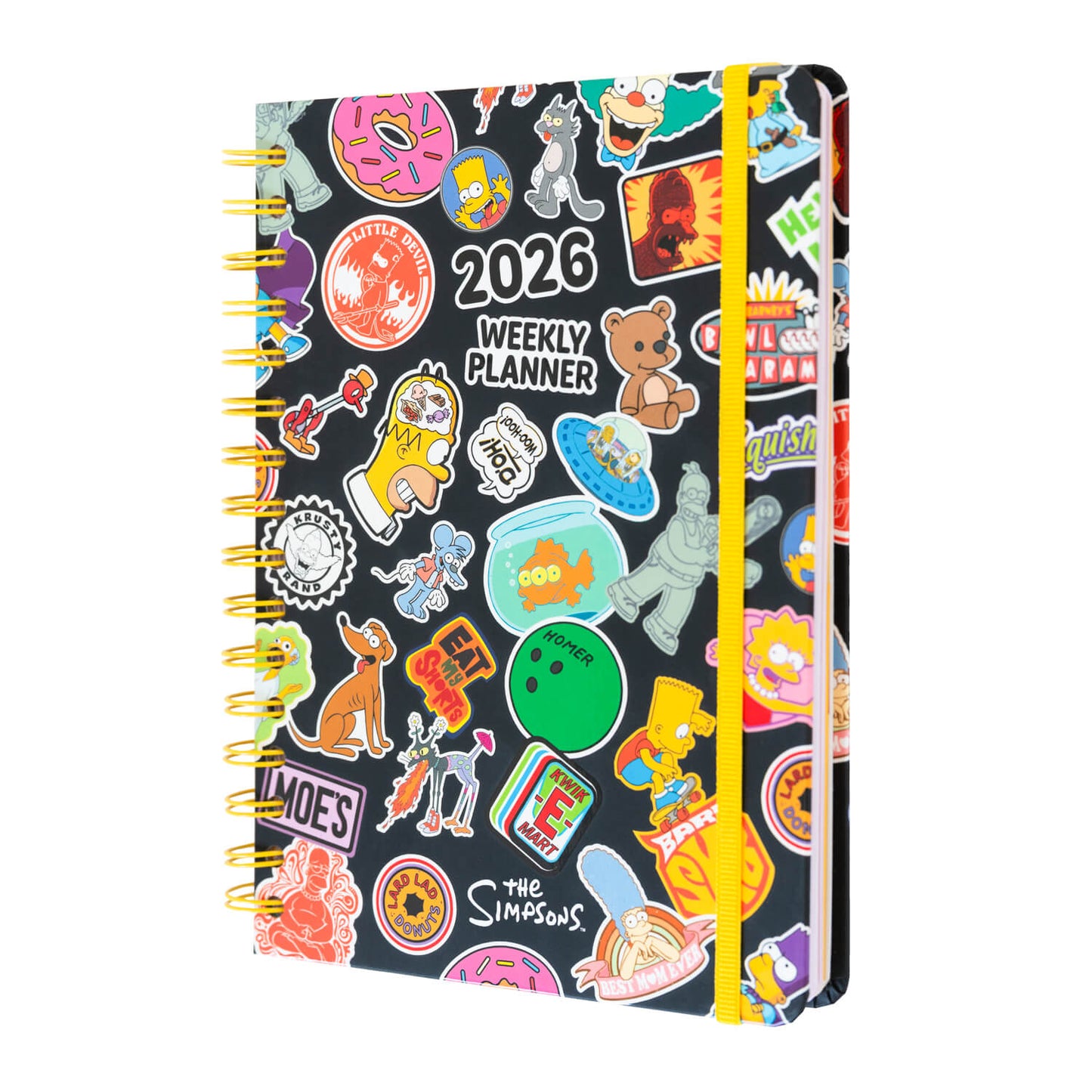 Agenda Anual 2026 Los Simpson Semana Vista A5