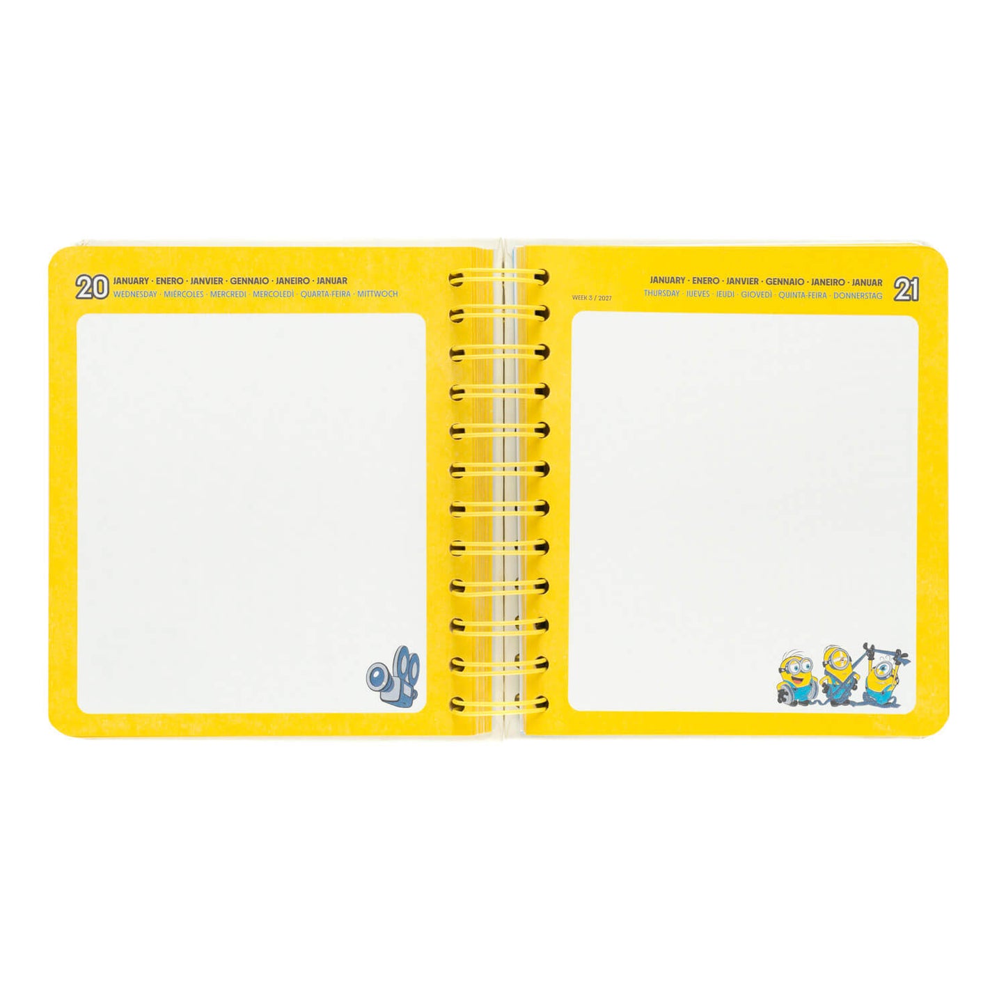 Agenda Escolar 2026/2027 Minions Día Página 11 Meses