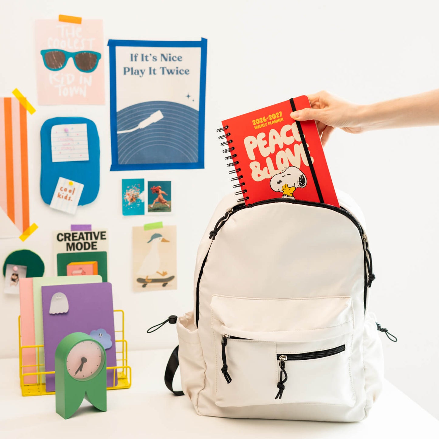 Agenda Escolar 2026/2027 Snoopy Semana Vista 12 Meses A5