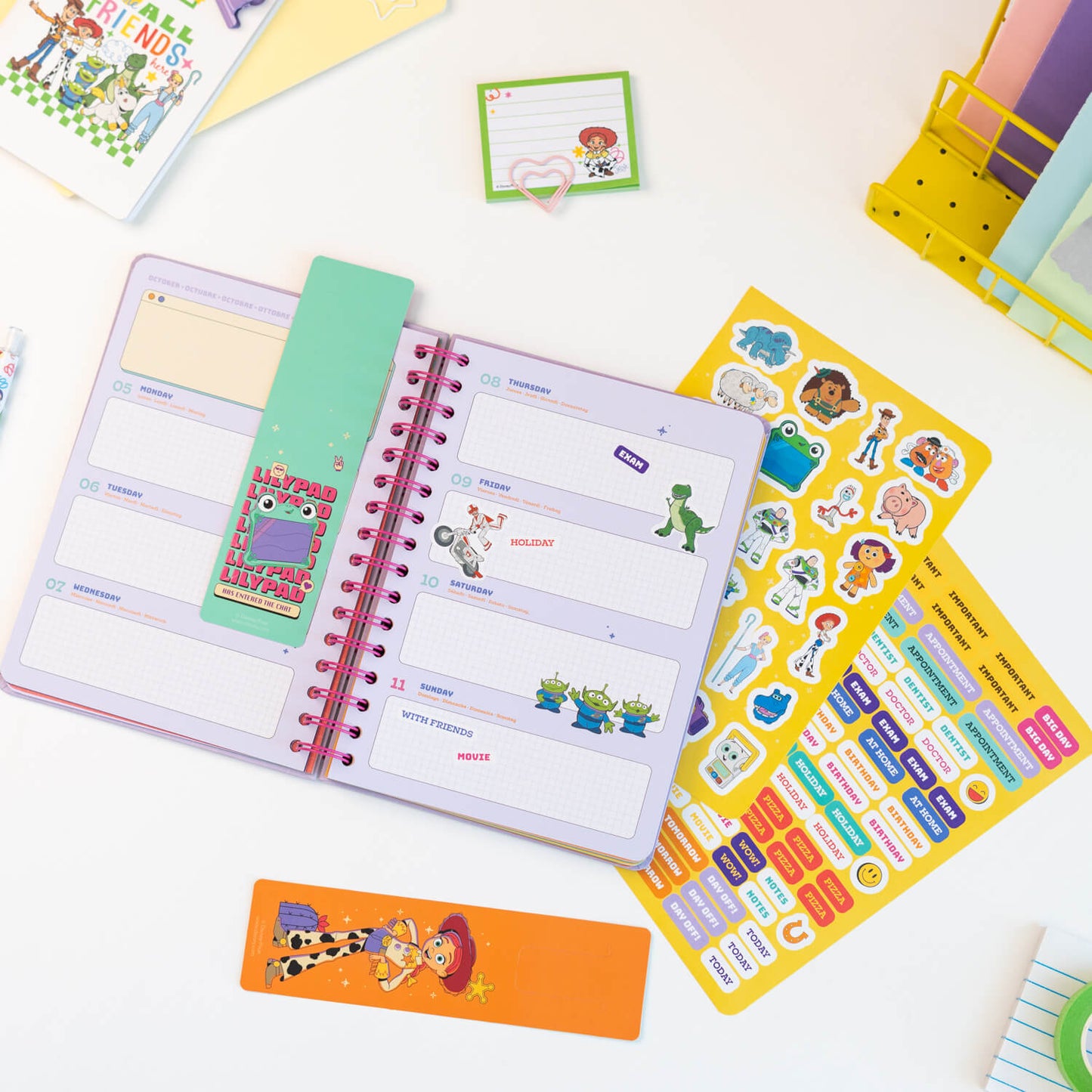 Agenda Escolar 2026/2027 Toy Story Disney Semana Vista 12 Meses A5