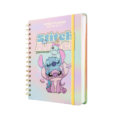 Agenda Escolar 2026/2027 Stitch Y Ángel Disney Semana Vista 12 Meses A5
