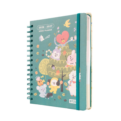 Agenda Escolar 2026/2027 BT21 Semana Vista 12 Meses A5
