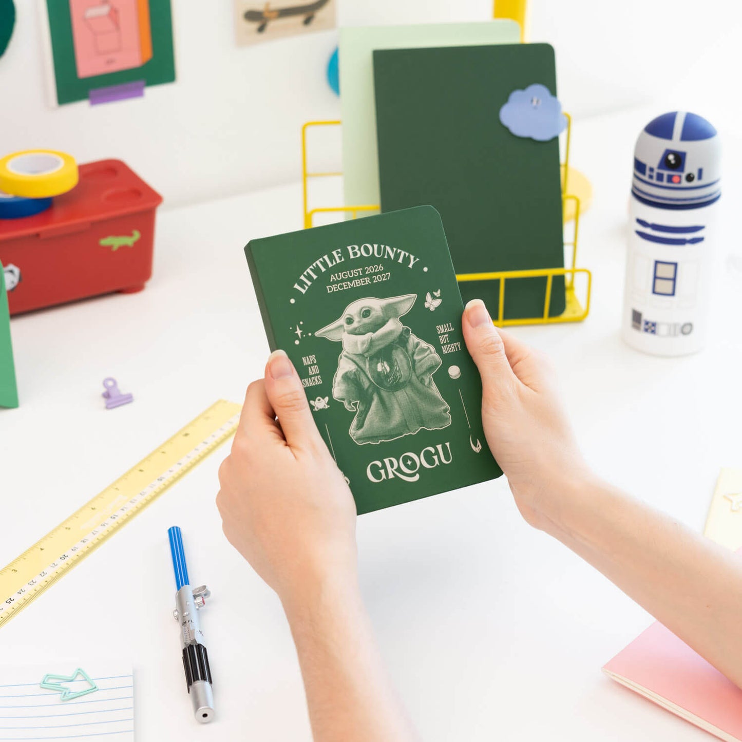 Agenda Escolar 2026/2027 Star Wars The Mandalorian Semana Vista 17 Meses Pocket