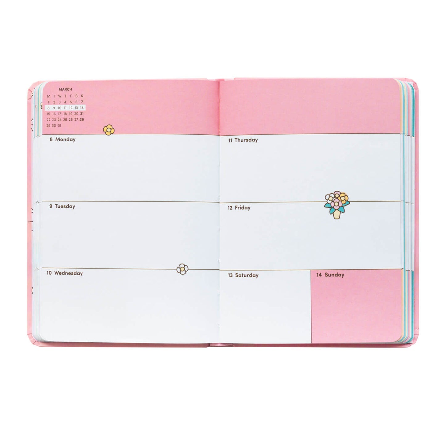 Agenda Escolar 2026/2027 Pusheen Tropical Vacation Semana Vista 17 Meses Pocket