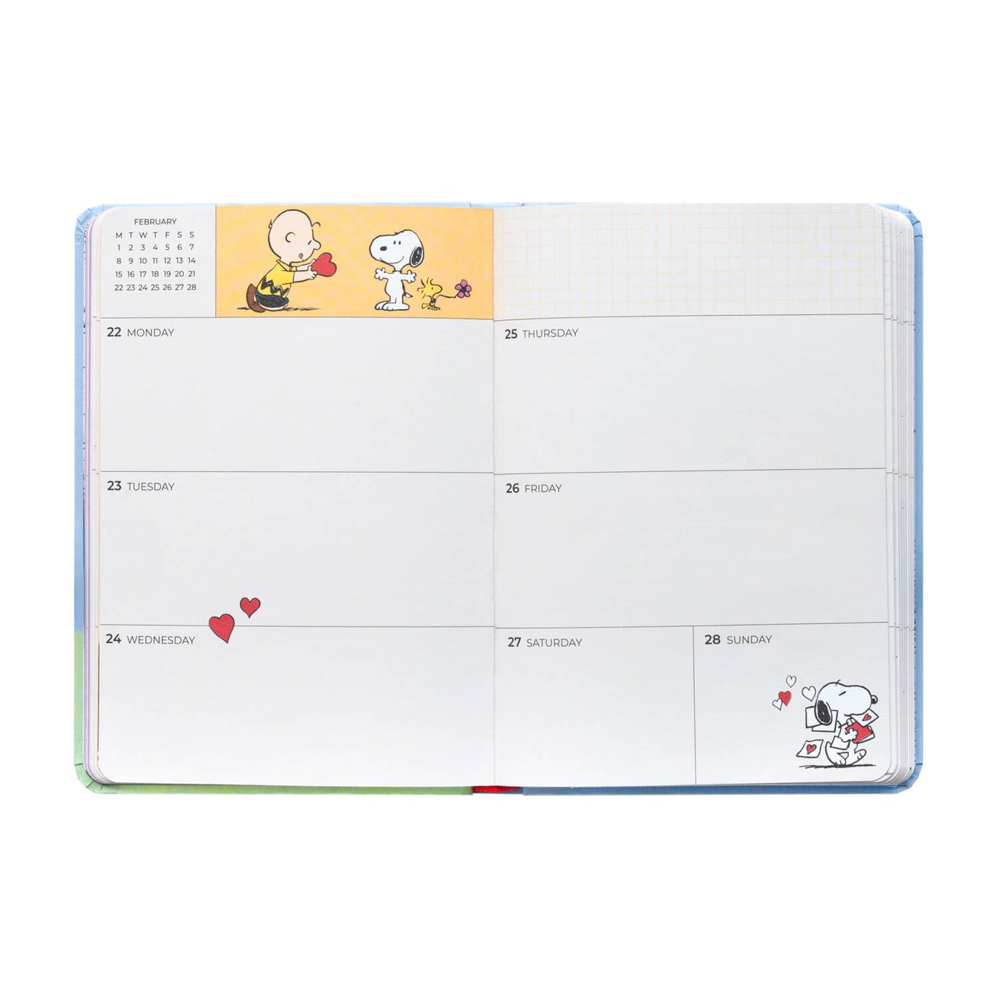 Agenda Escolar 2026/2027 Snoopy Semana Vista 17 Meses Pocket