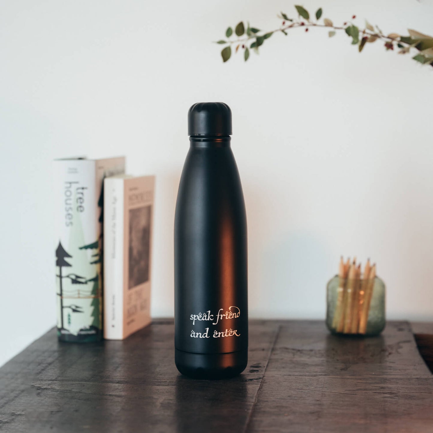 Botella Metálica El Señor De Los Anillos Puerta De Moria