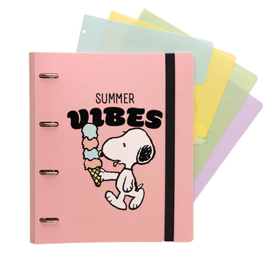 Carpeta De Anillas Snoopy