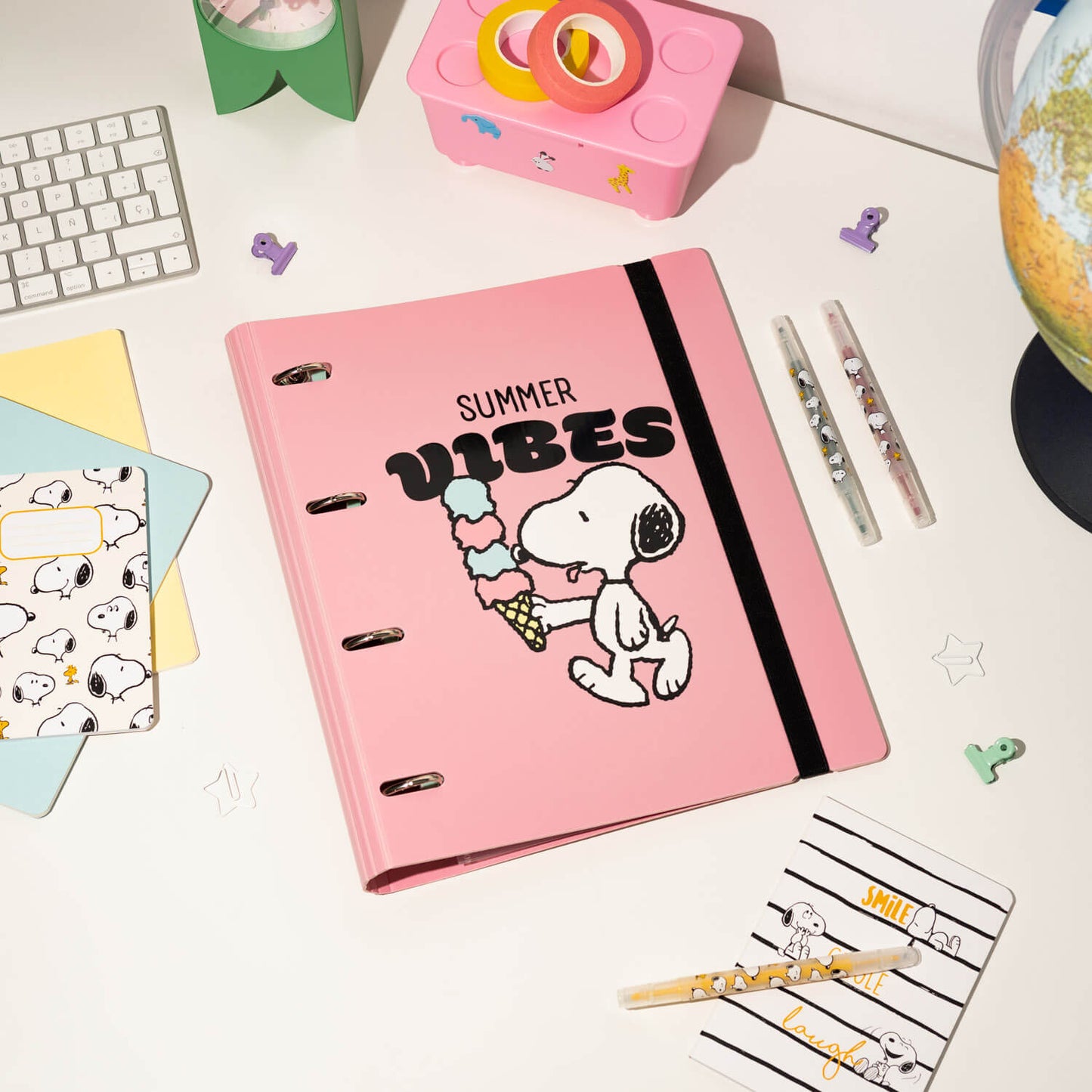 Carpeta De Anillas Snoopy
