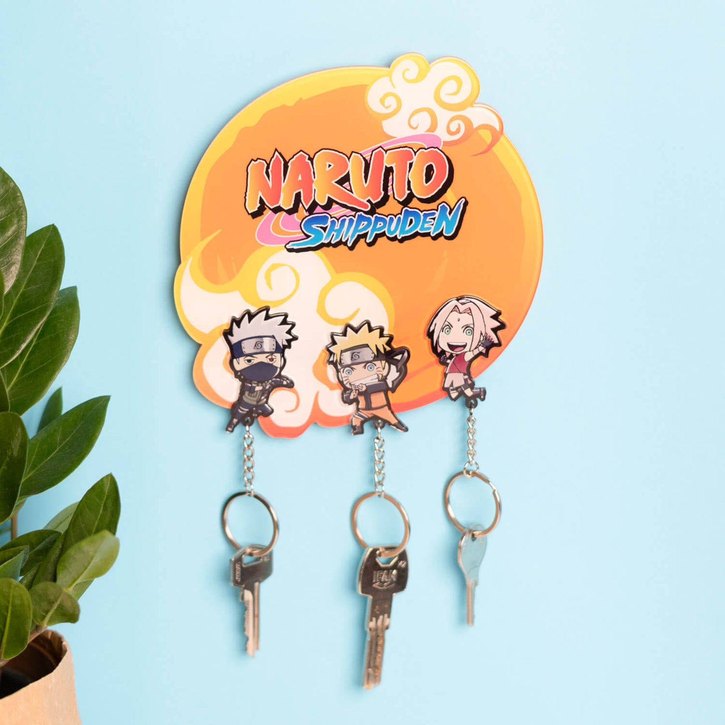 Colgador De Llaves Con Llavero Naruto Shippuden