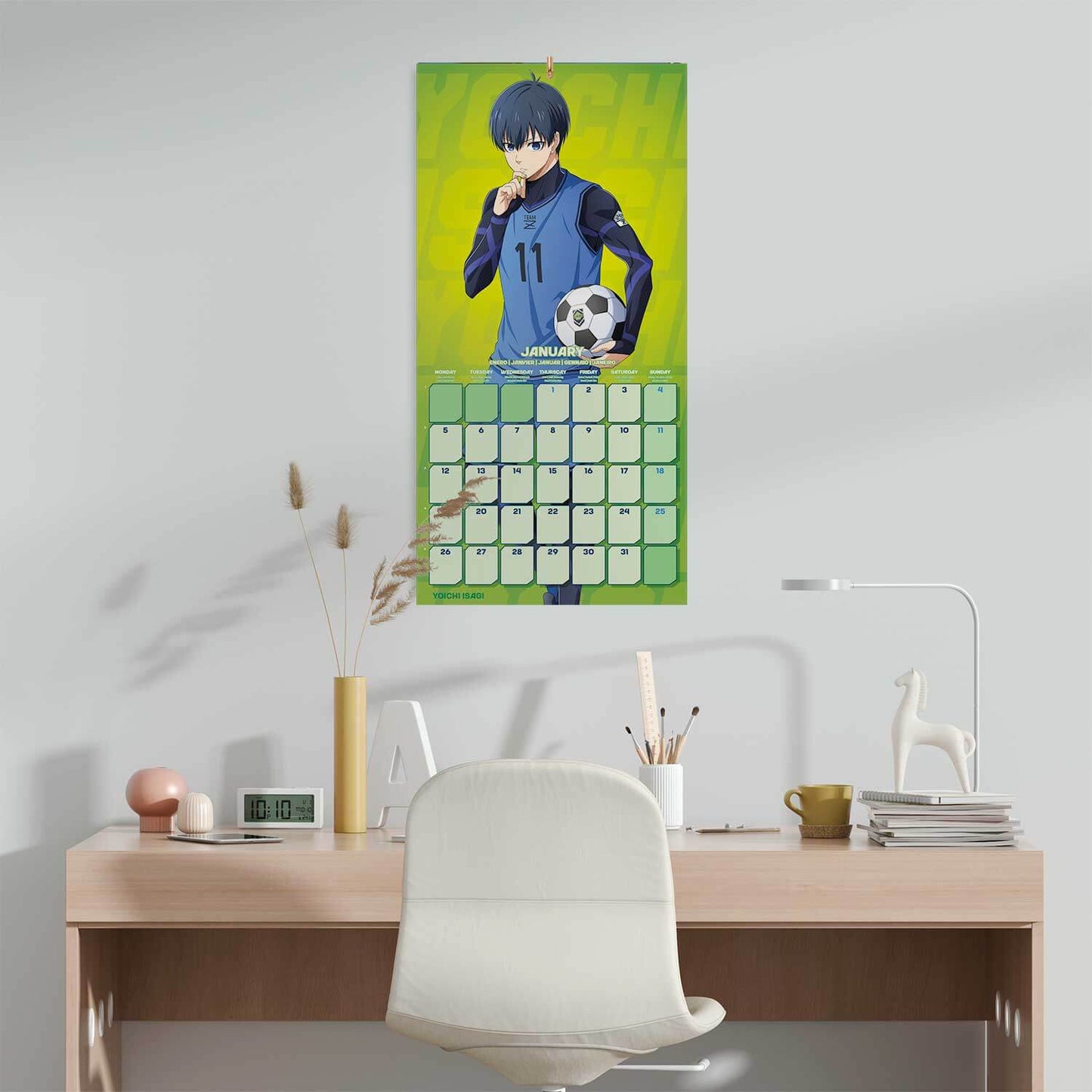 Calendario De Pared 2026 Blue Lock