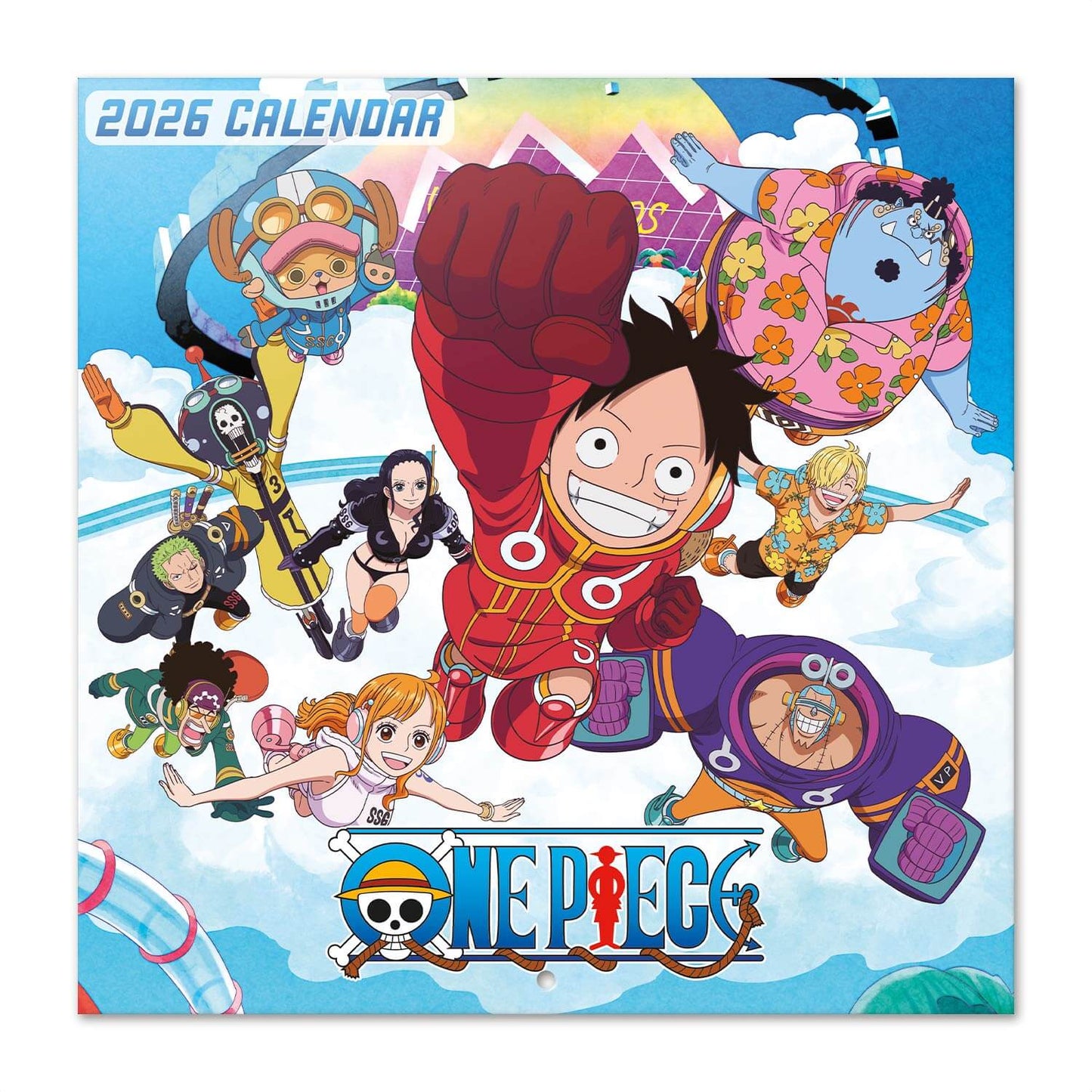Calendario De Pared 2026 One Piece