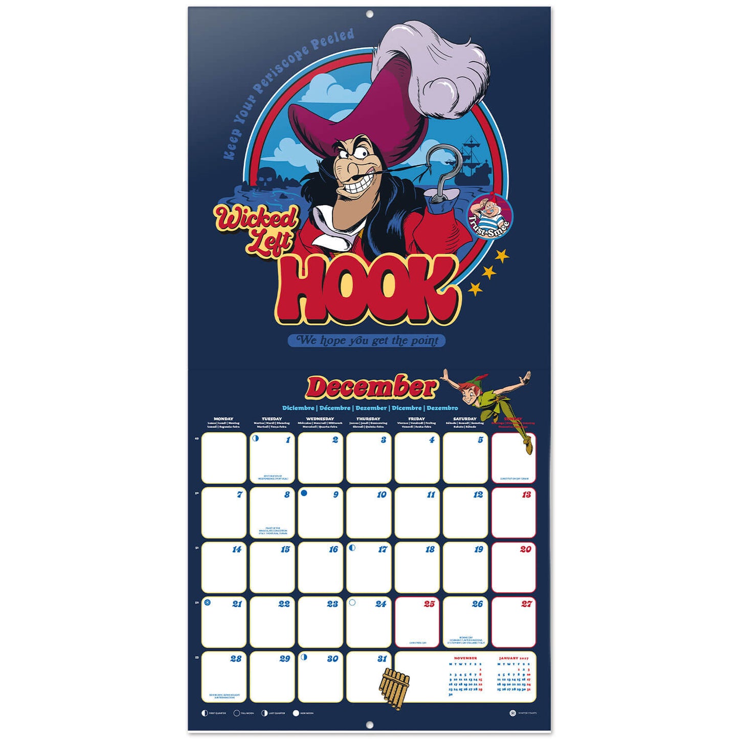 Calendario De Pared 2026 Disney Classics
