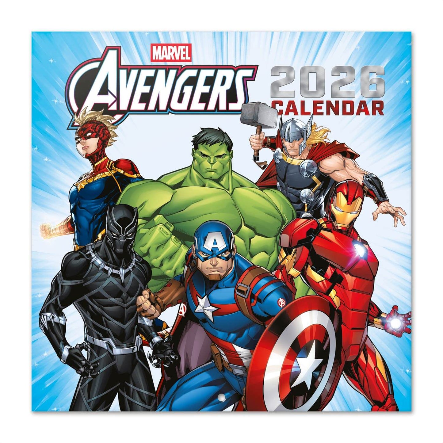 Calendario De Pared 2026 Los Vengadores Marvel