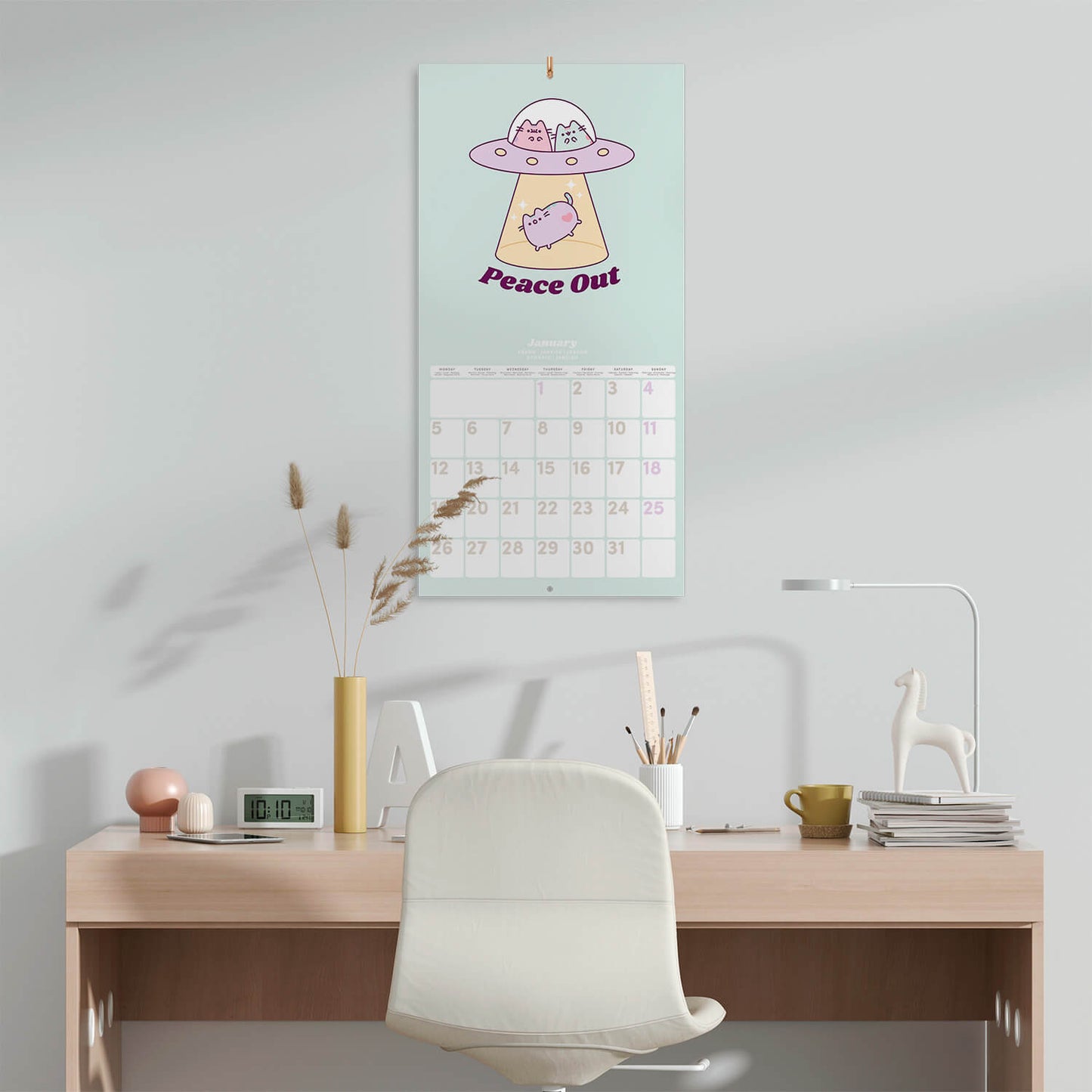 Calendario De Pared 2026 Pusheen