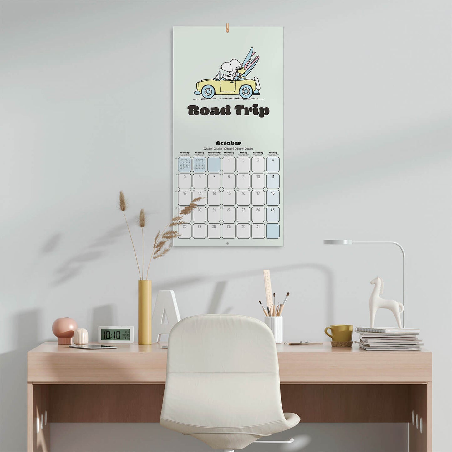 Calendario De Pared 2026 Snoopy