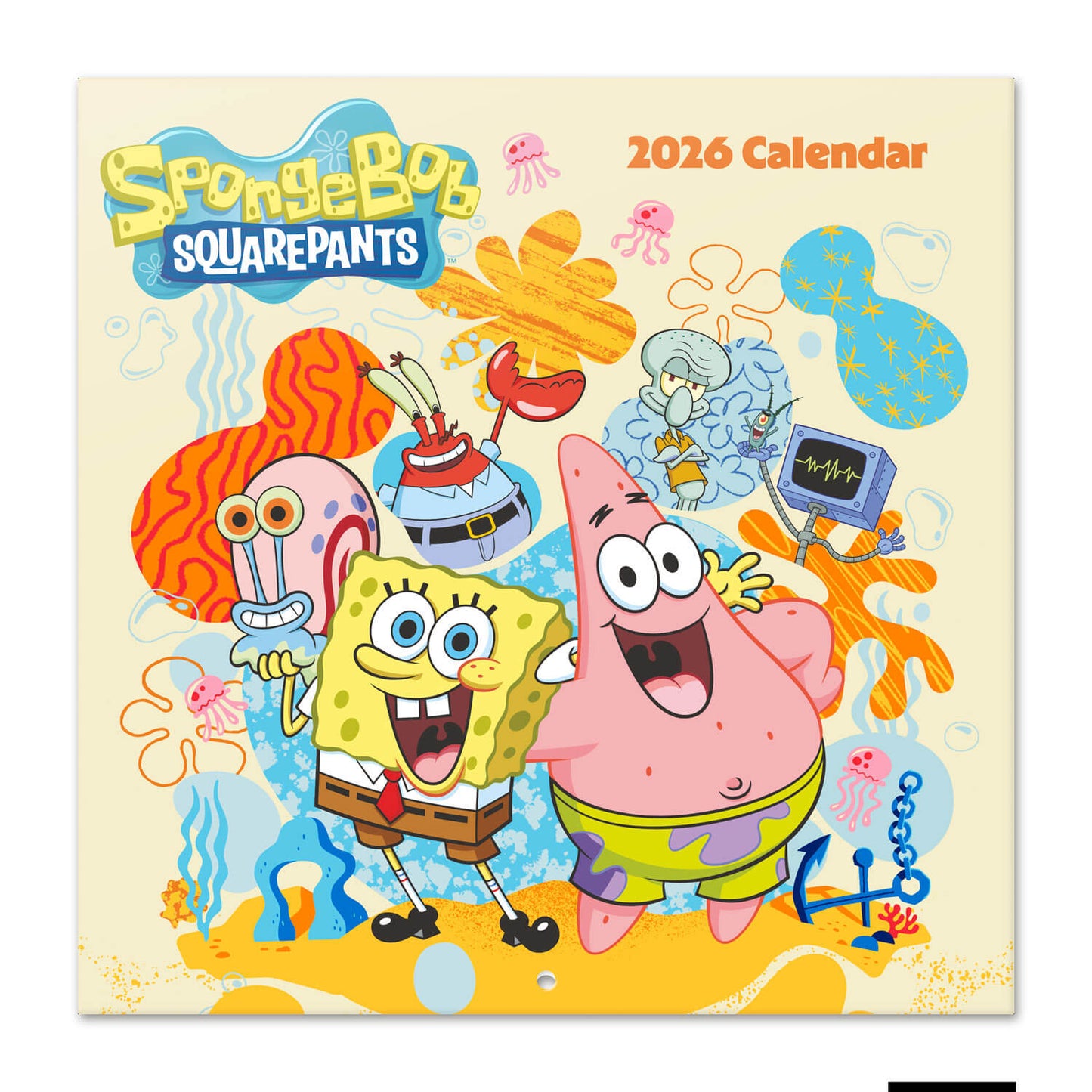 Calendario De Pared 2026 Bob Esponja