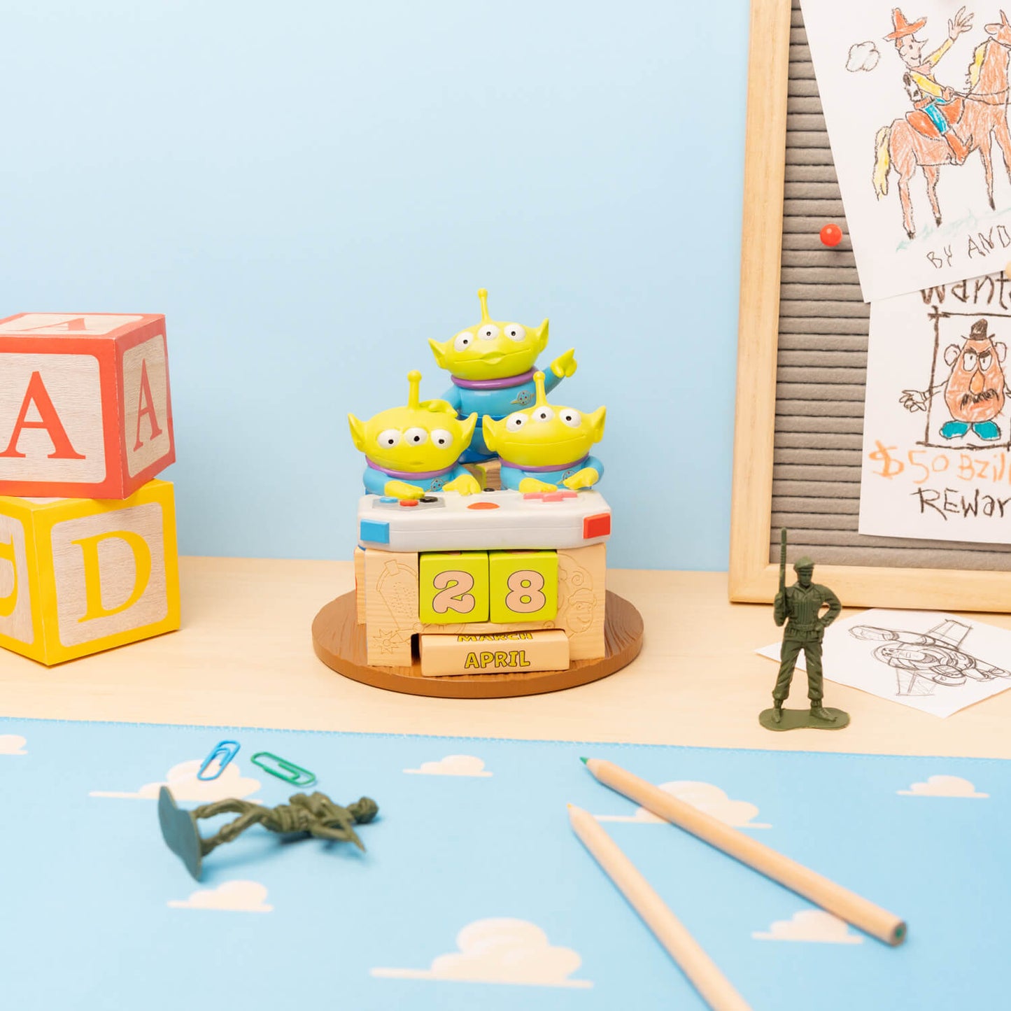 Calendario Perpetuo 3D Toy Story Aliens Disney Pixar
