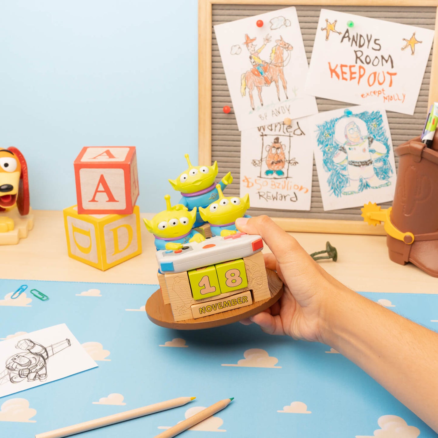 Calendario Perpetuo 3D Toy Story Aliens Disney Pixar