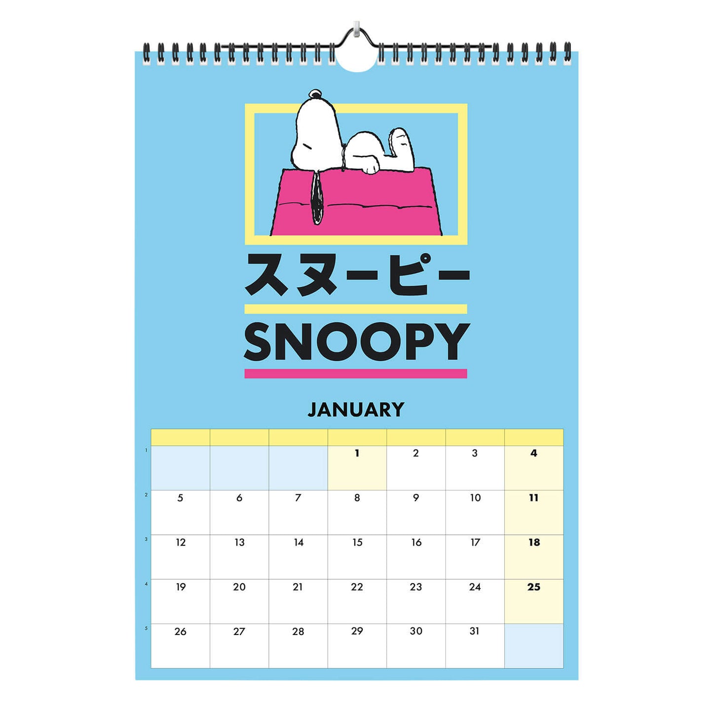 Calendario De Pared A3 2026 Snoopy