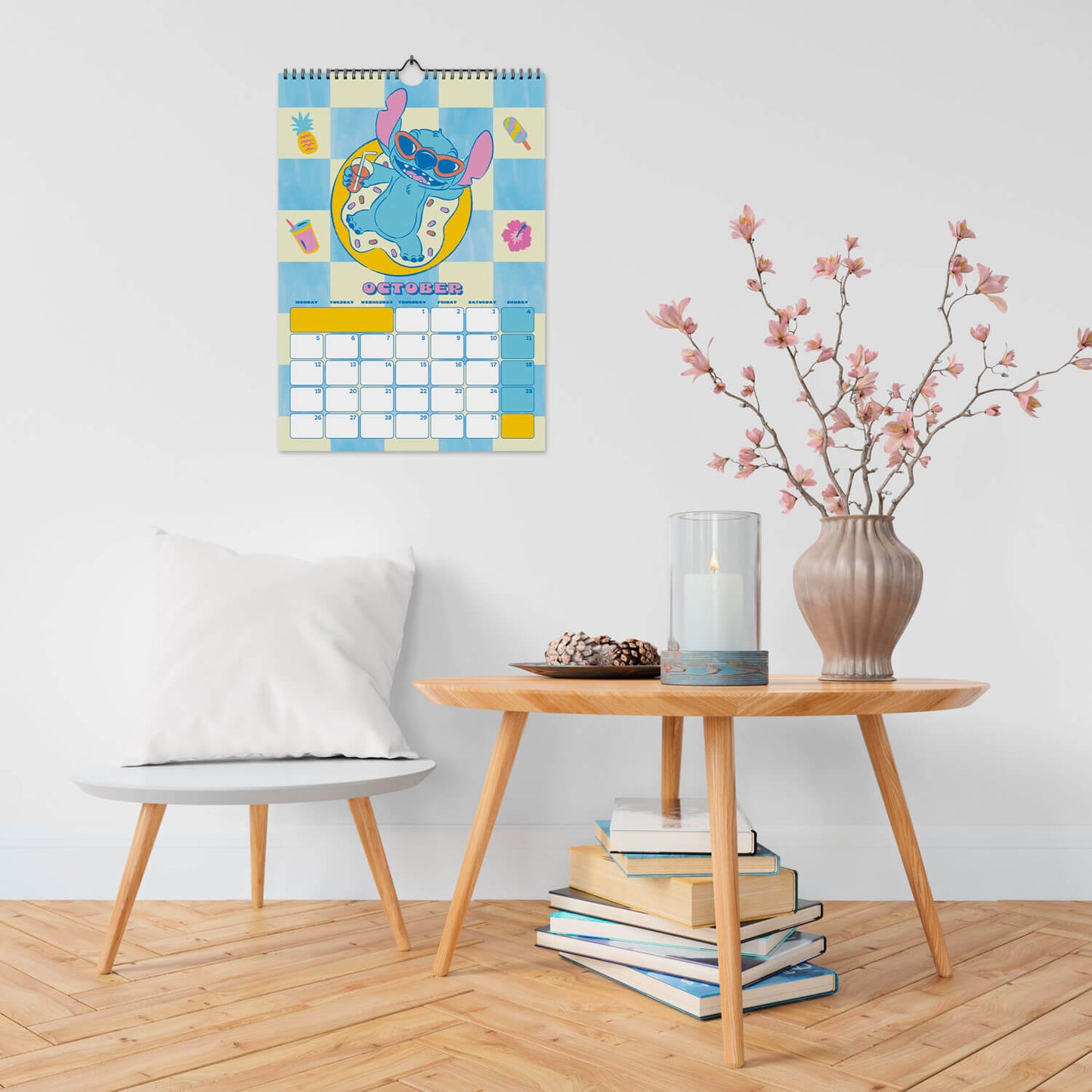 Calendario De Pared A3 2026 Stitch Disney