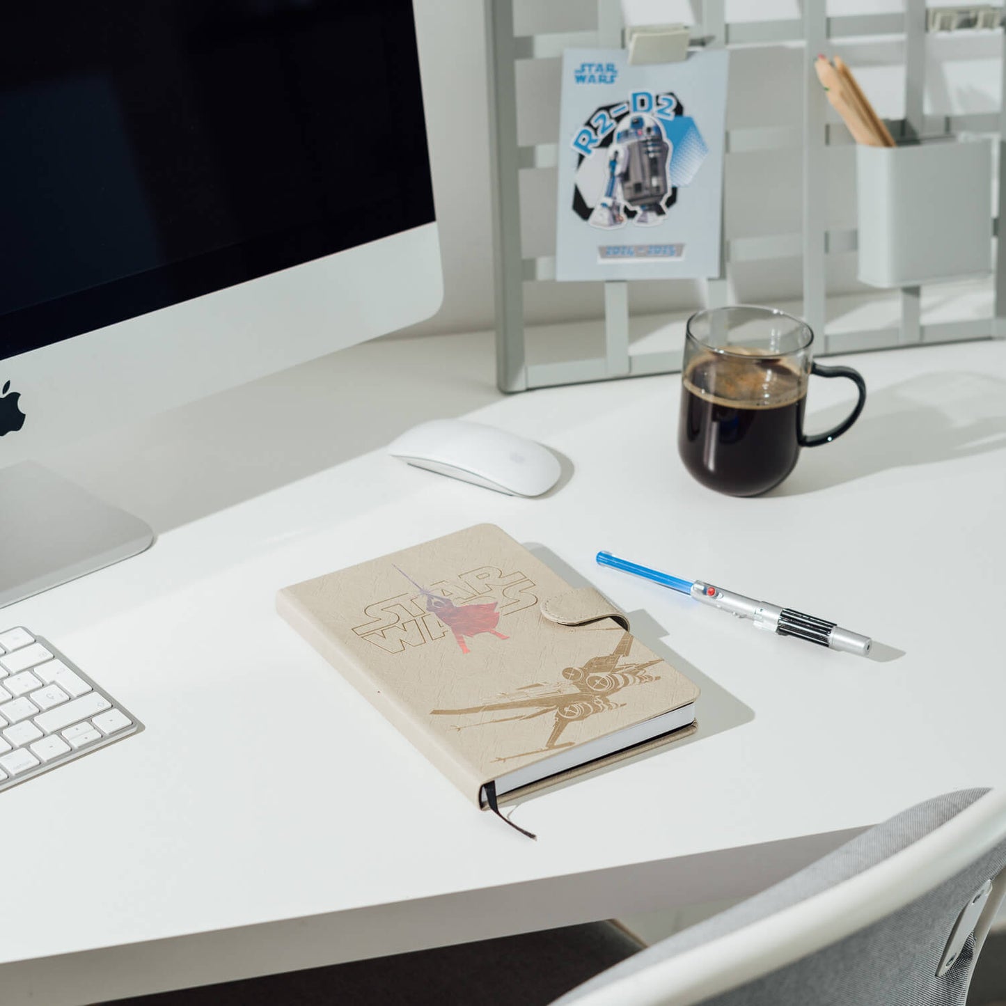 Cuaderno Luke Skywalker Star Wars Con Boligrafo Sable De Luz