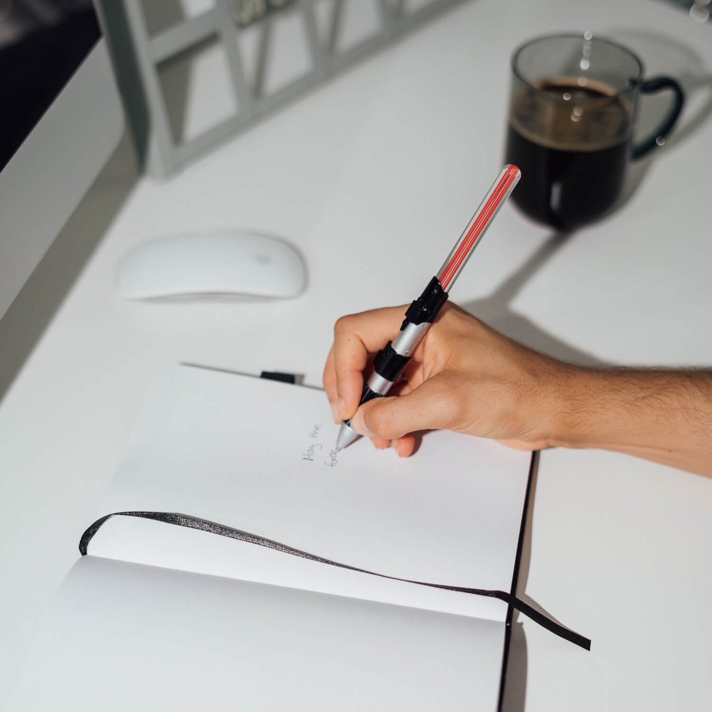 Cuaderno Darth Vader Star Wars Con Boligrafo Sable De Luz