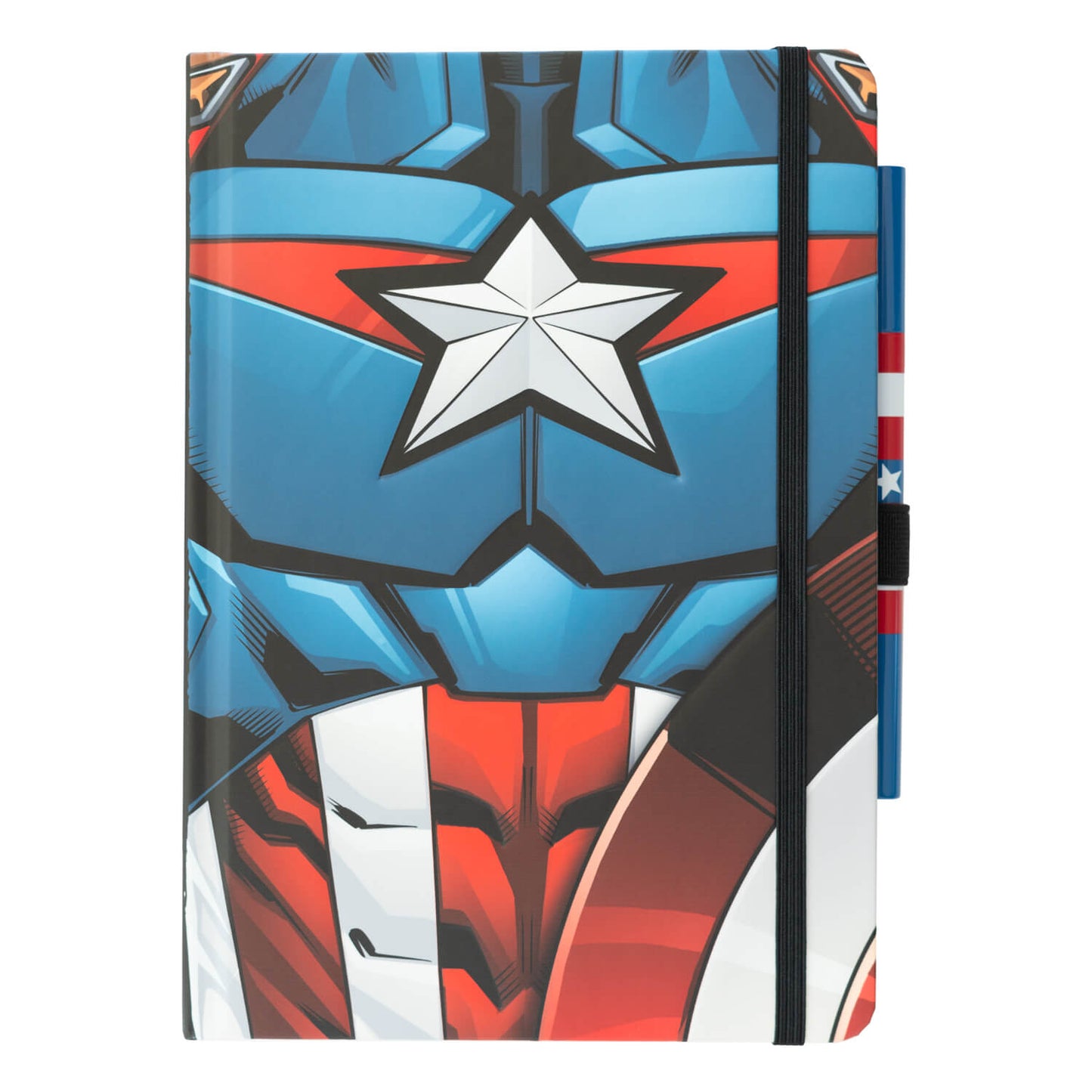 Cuaderno Capitan America Marvel Con Bolígrafo