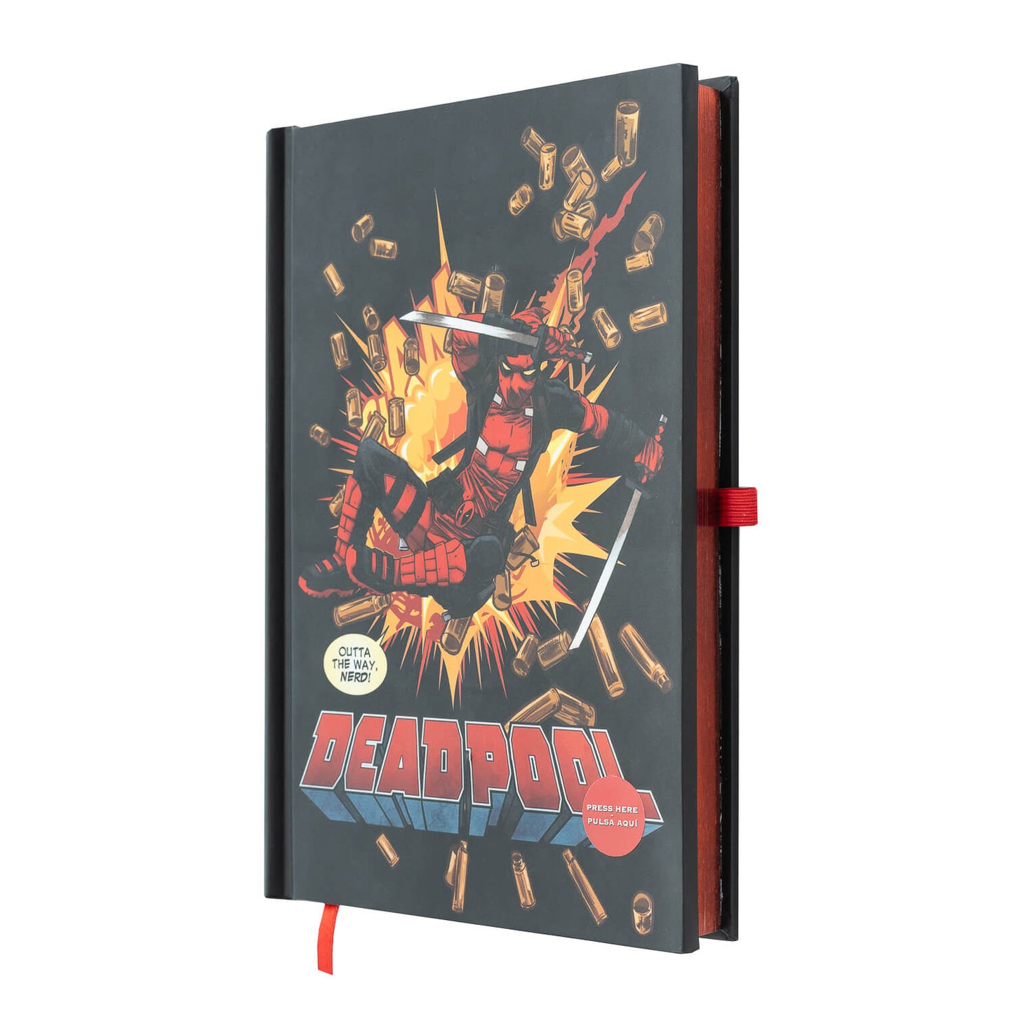 Cuaderno Deadpool Marvel Con Luz Led