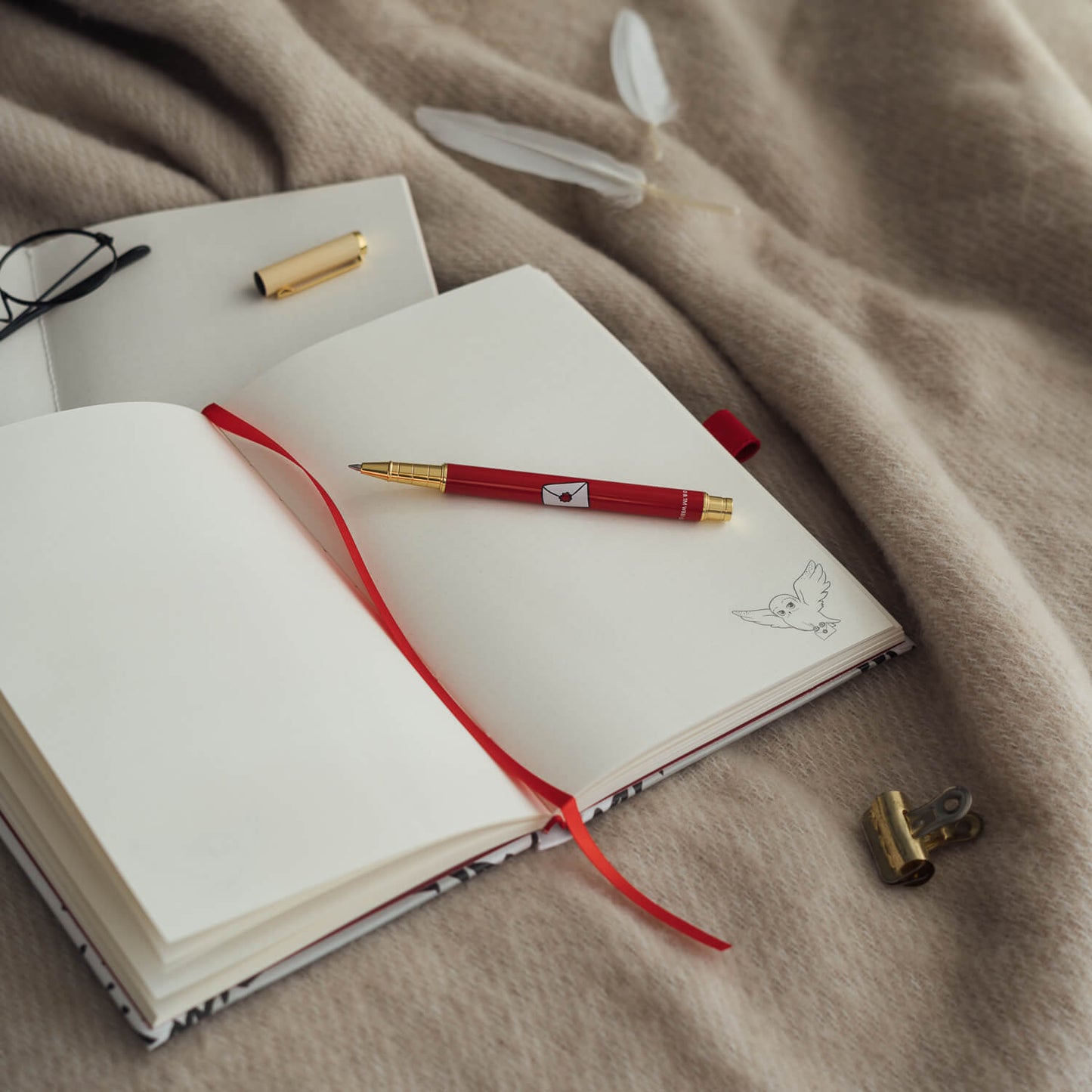 Cuaderno Harry Potter Hedwig Con Bolígrafo