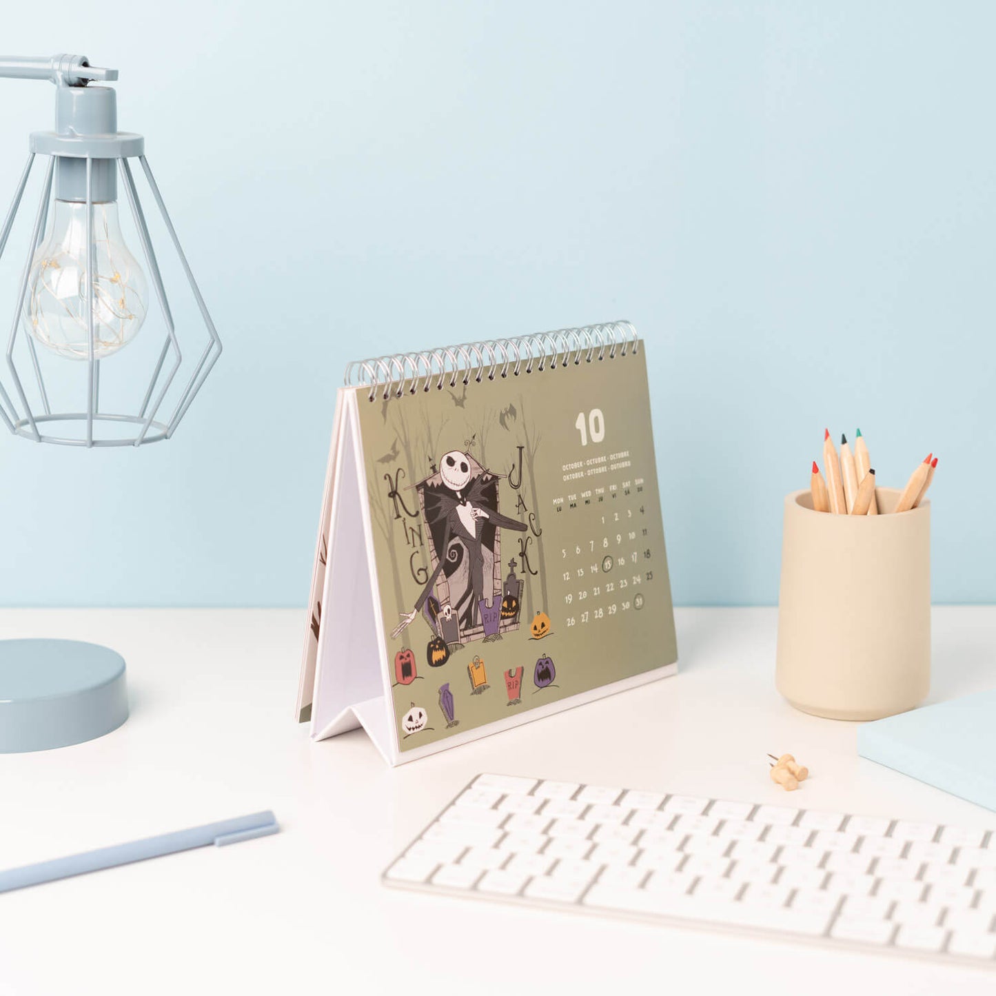 Calendario De Escritorio 2026 Pesadilla Antes De Navidad Disney