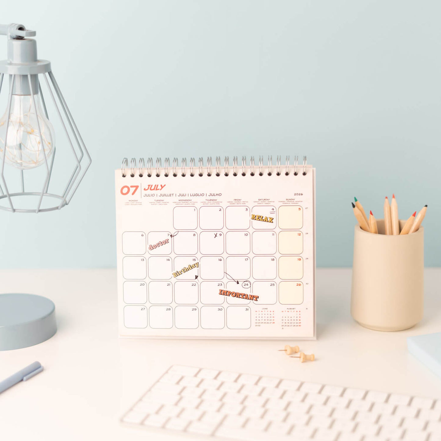 Calendario De Escritorio 2026 Marvel