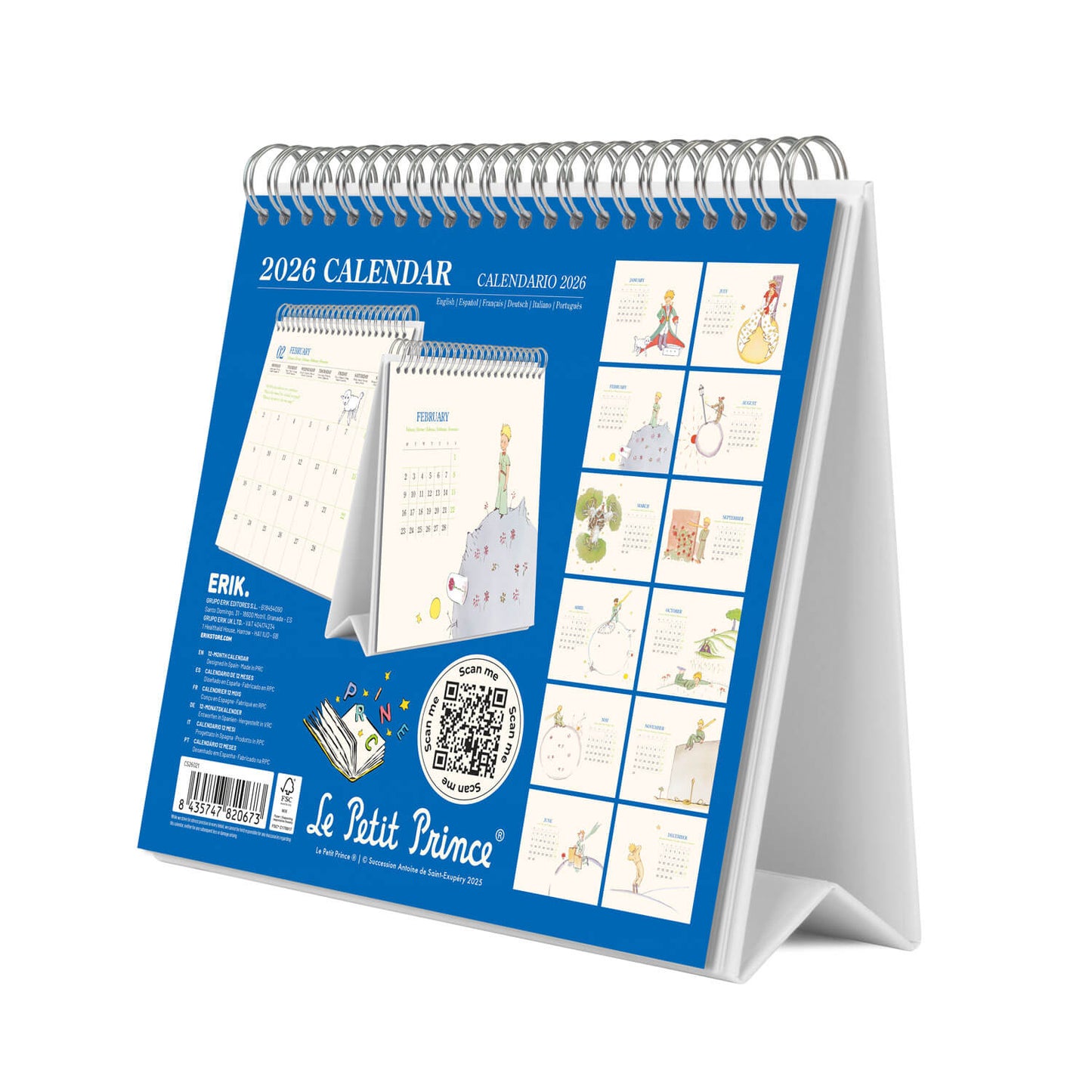 Calendario De Escritorio 2026 El Principito