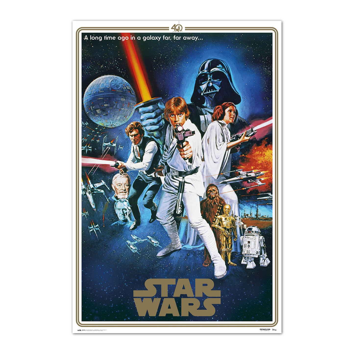 Poster Star Wars 40 Aniversario