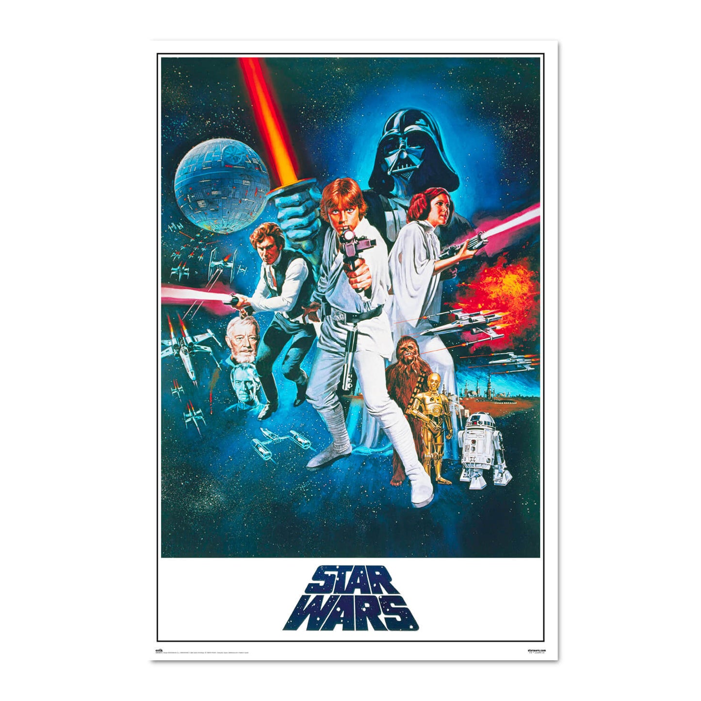 Poster Star Wars Episodio IV Una Nueva Esperanza Cartel Clásico