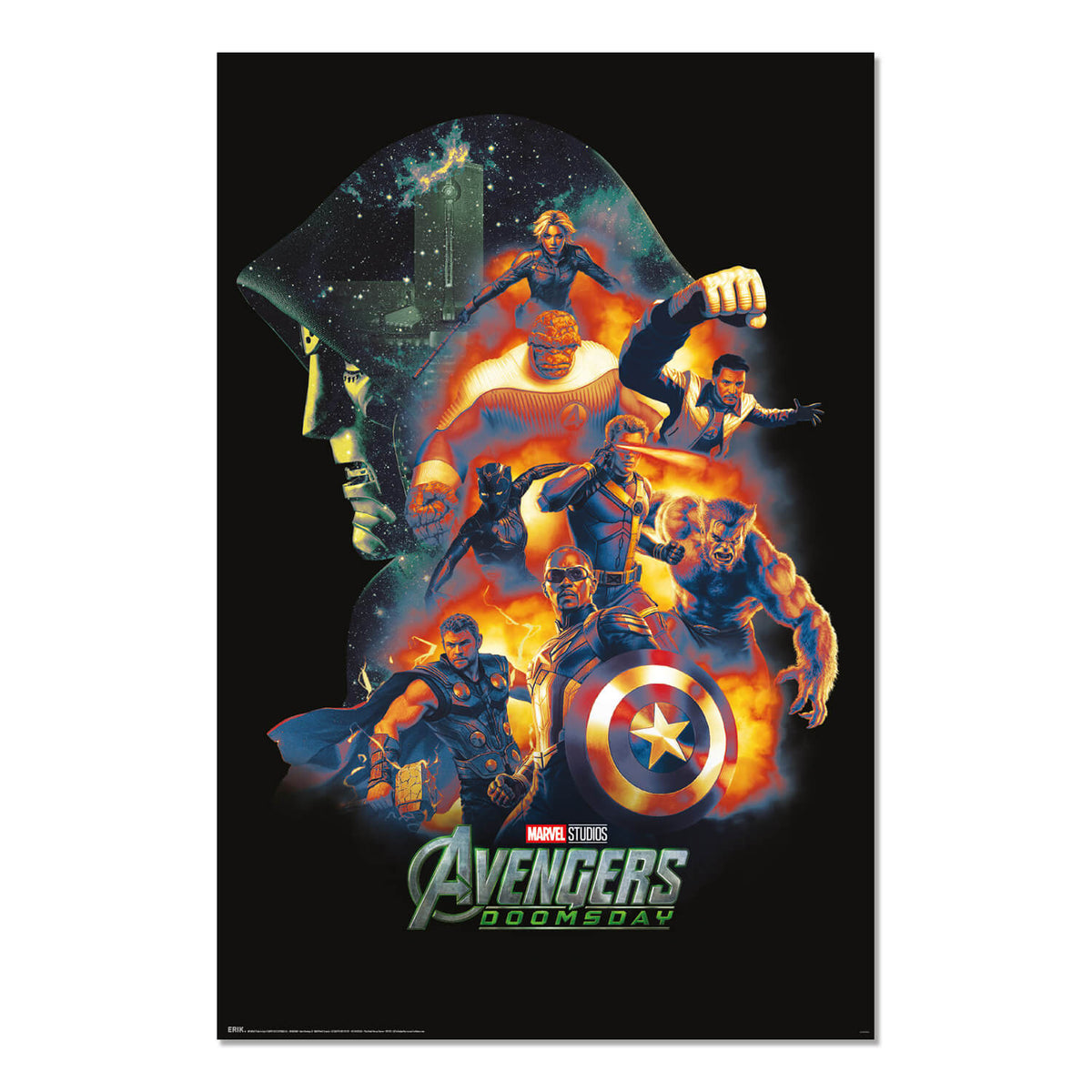 Poster Marvel Vengadores Doomsday Personajes