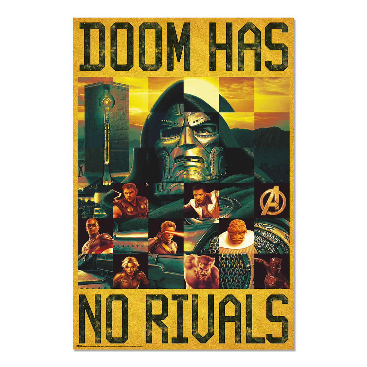 Poster Marvel Vengadores Doomsday Doom Has No Rivals