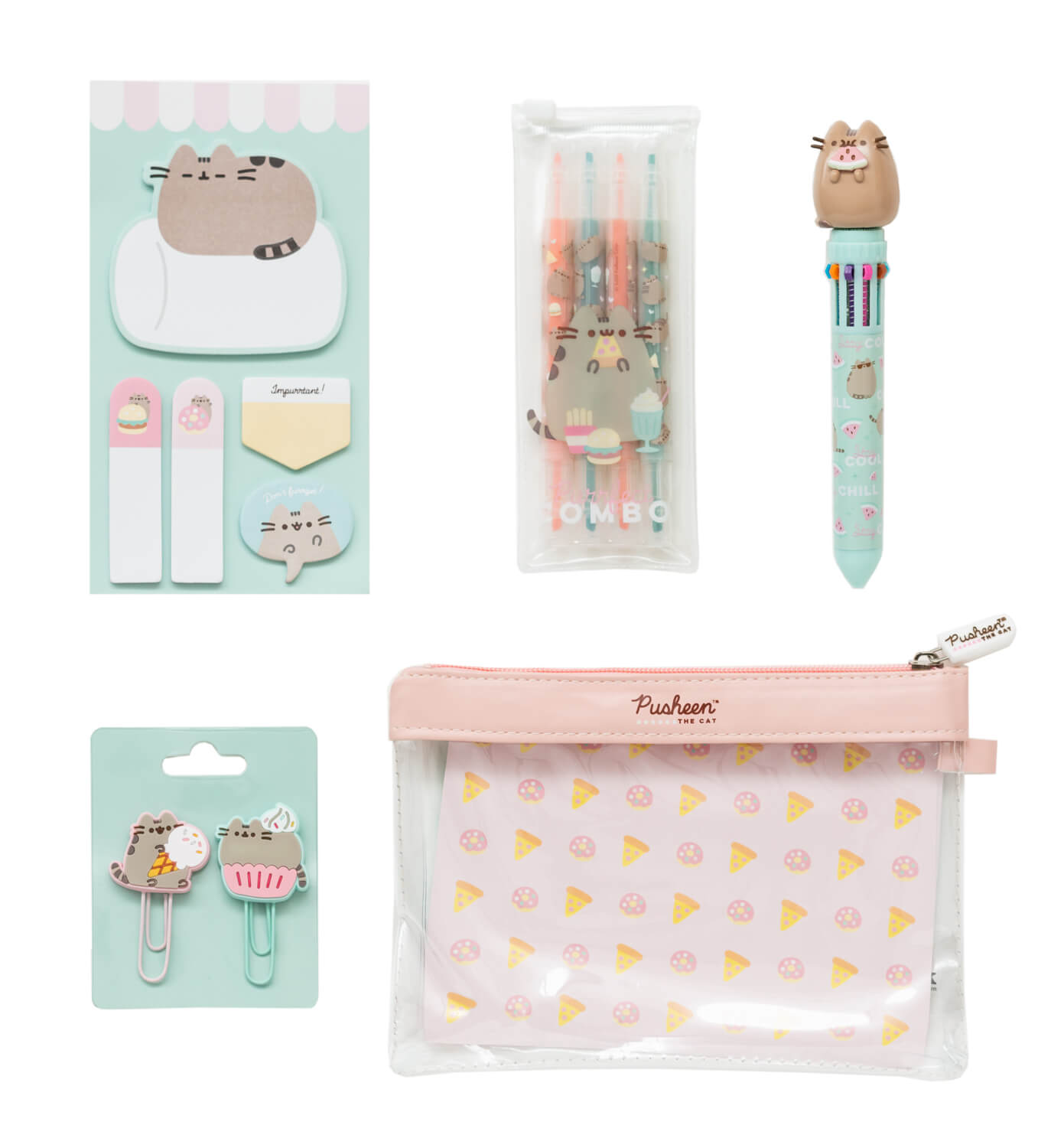 Set De Papelería Pusheen Foodie Collection