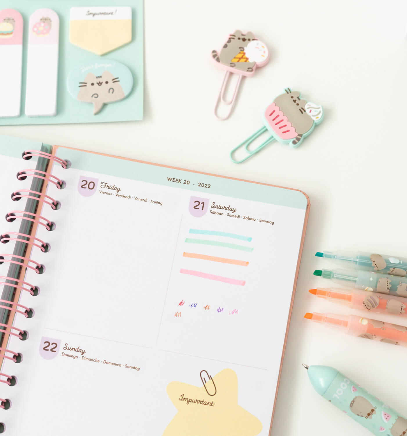 Set De Papelería Pusheen Foodie Collection
