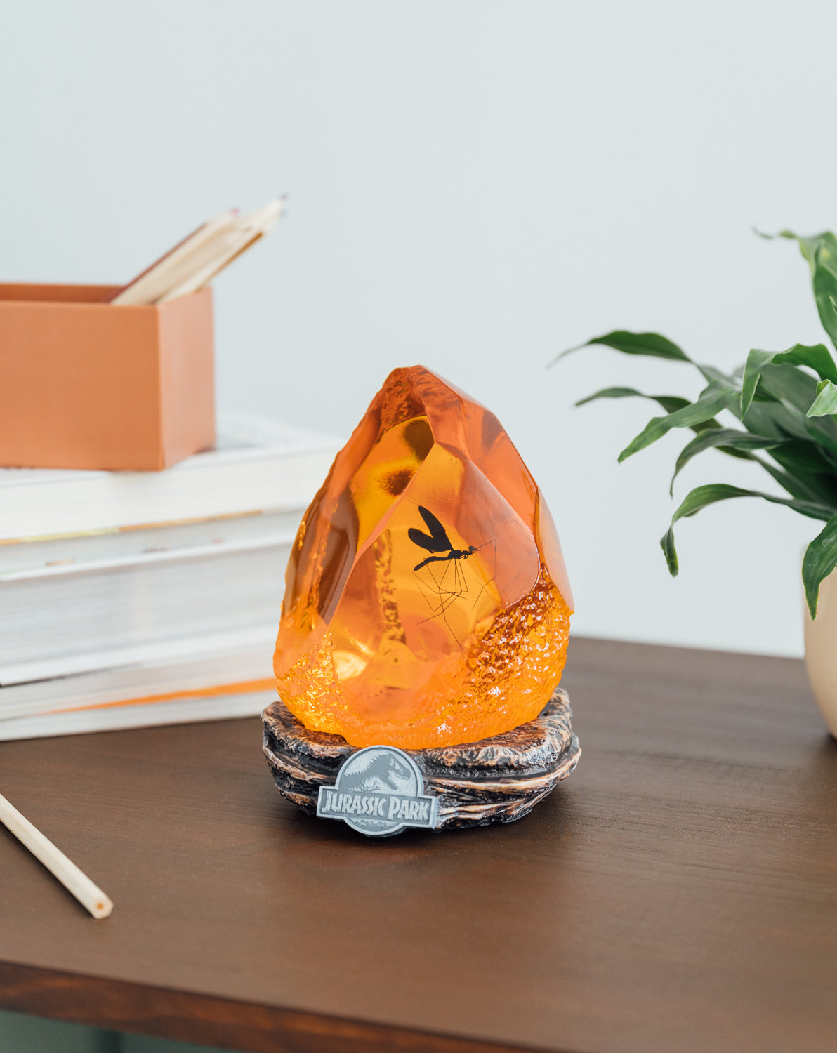 Lampara Jurassic Park Mosquito Ambar