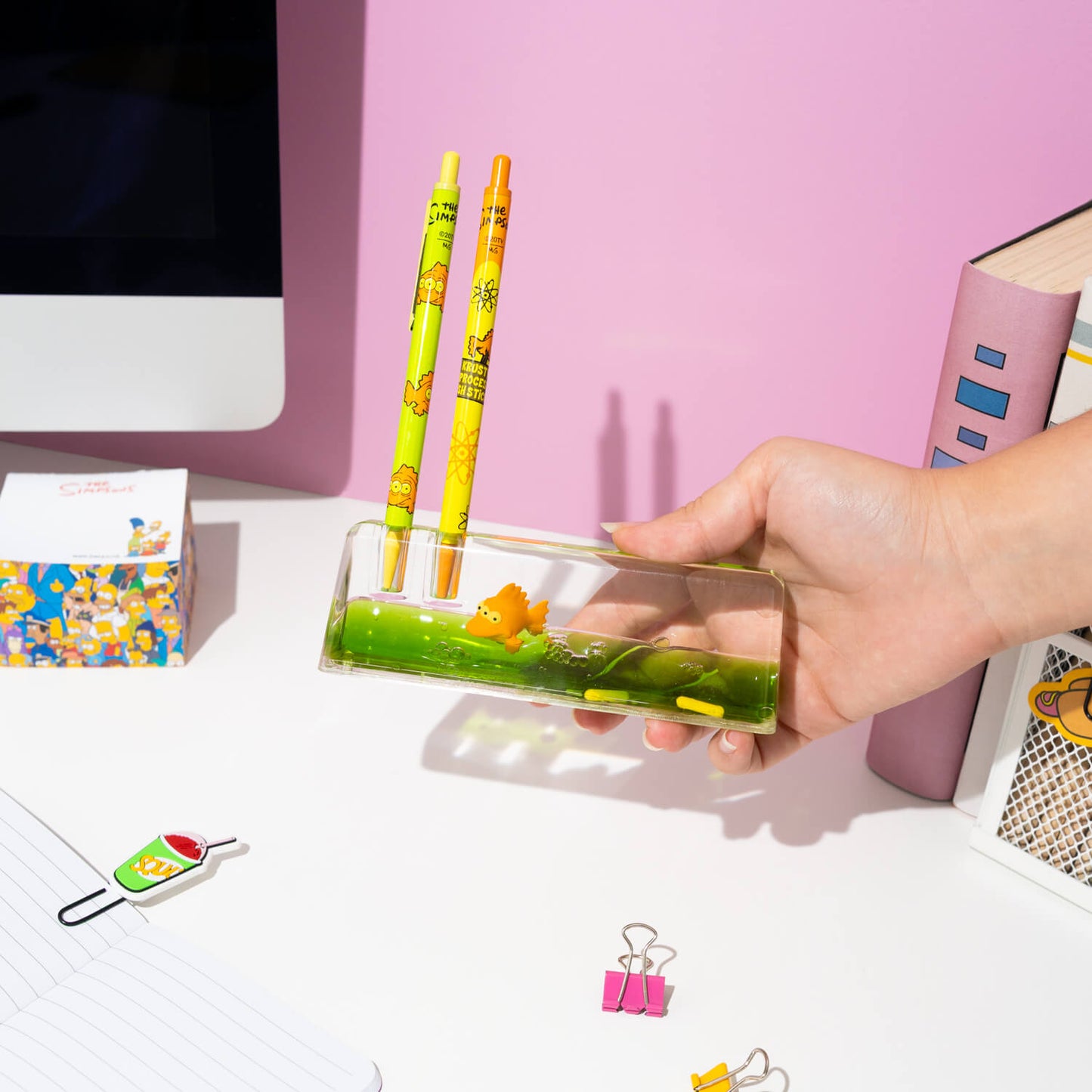 Lapicero Acrílico Los Simpson Blinky Pez De Tres Ojos