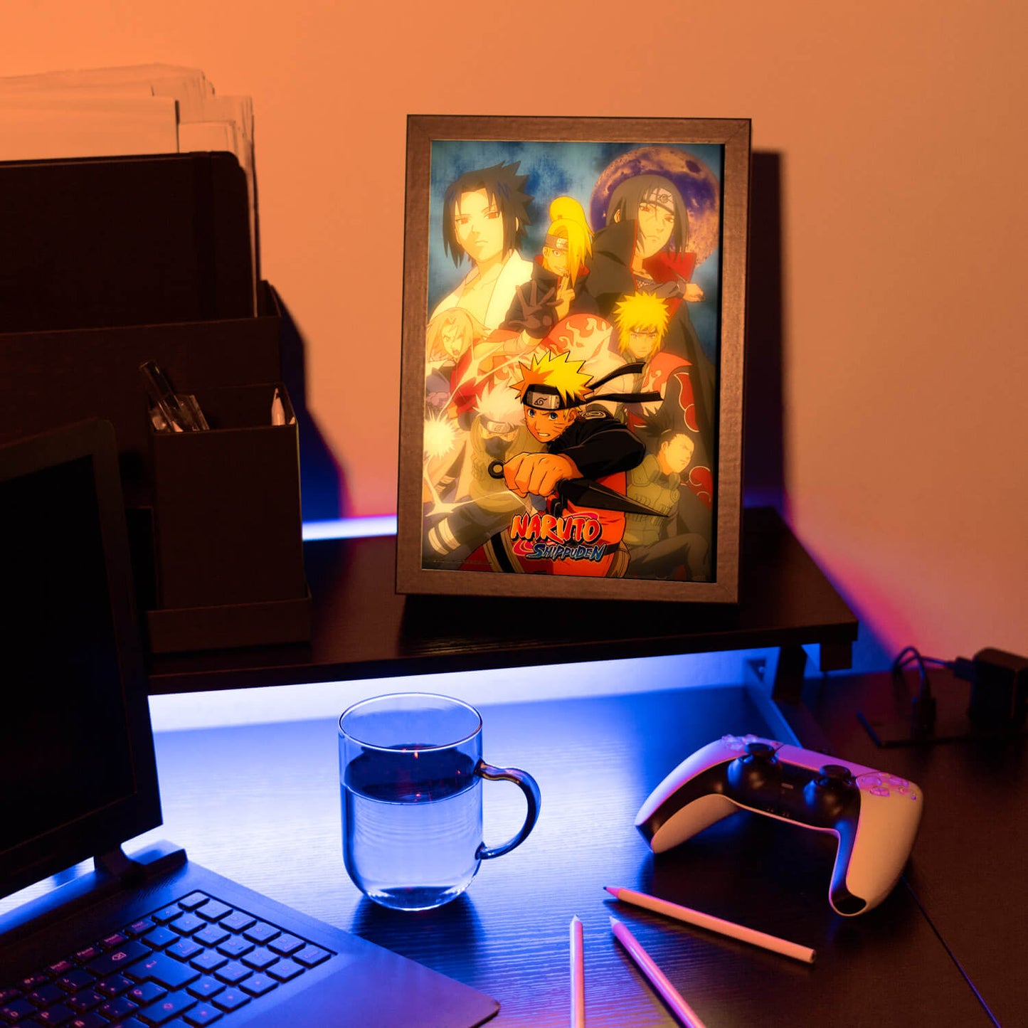 Cuadro Con Luz LED Naruto Shippuden