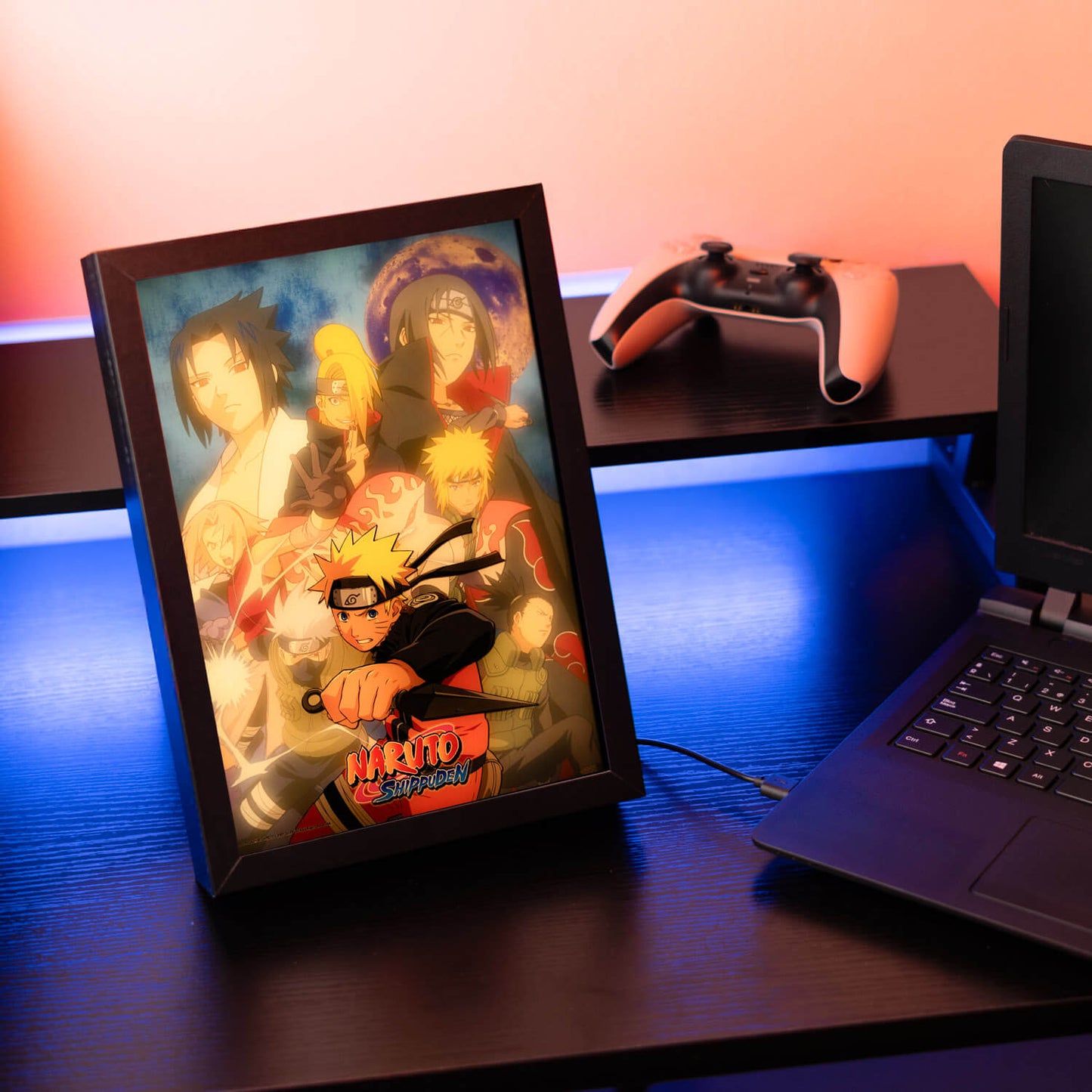 Cuadro Con Luz LED Naruto Shippuden