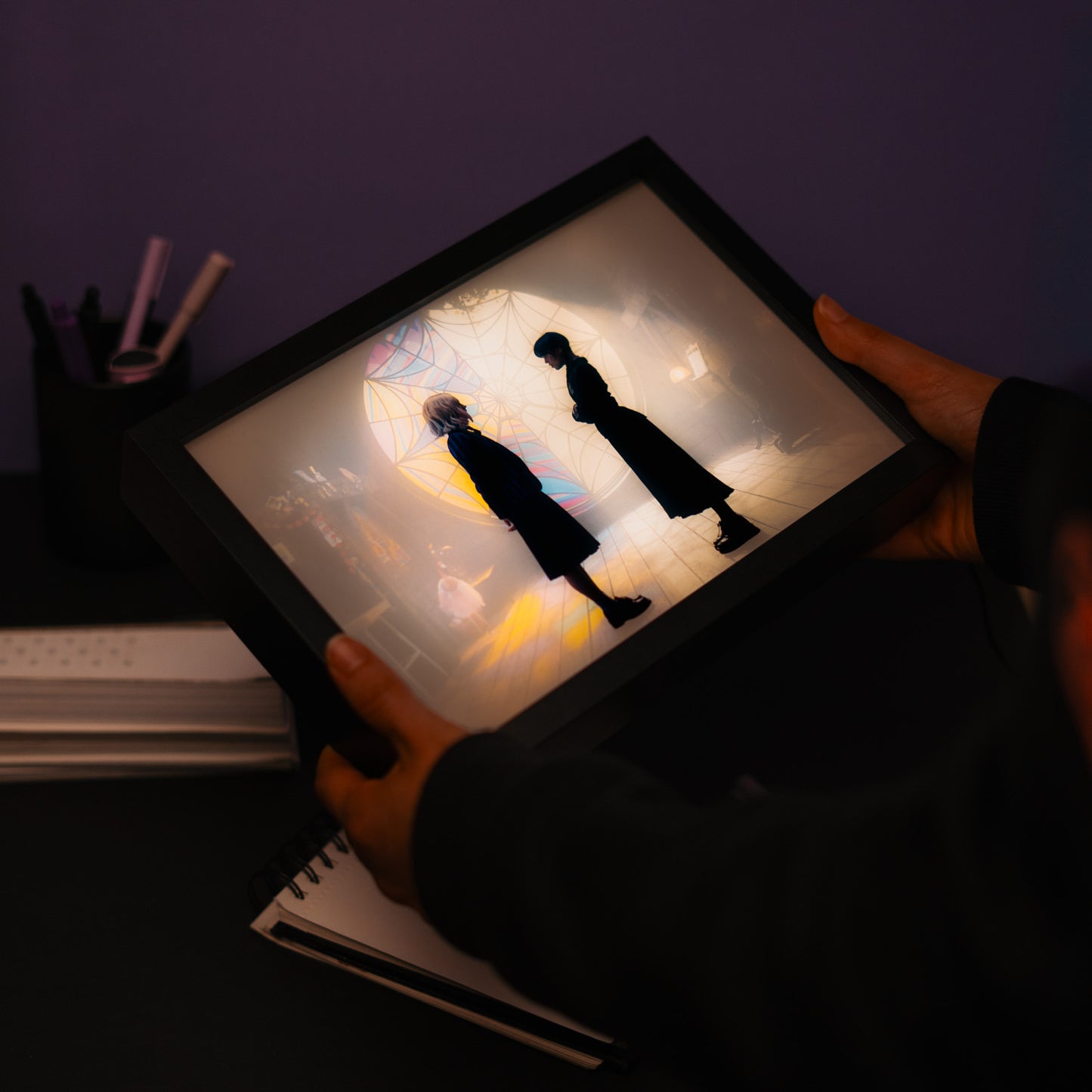 Cuadro Con Luz LED Wednesday