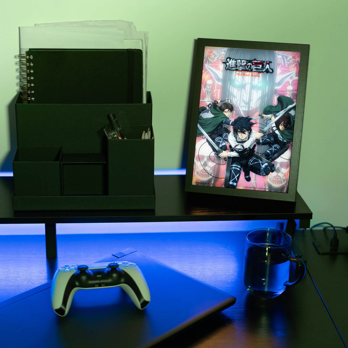 Cuadro Con Luz LED Ataque A Los Titanes