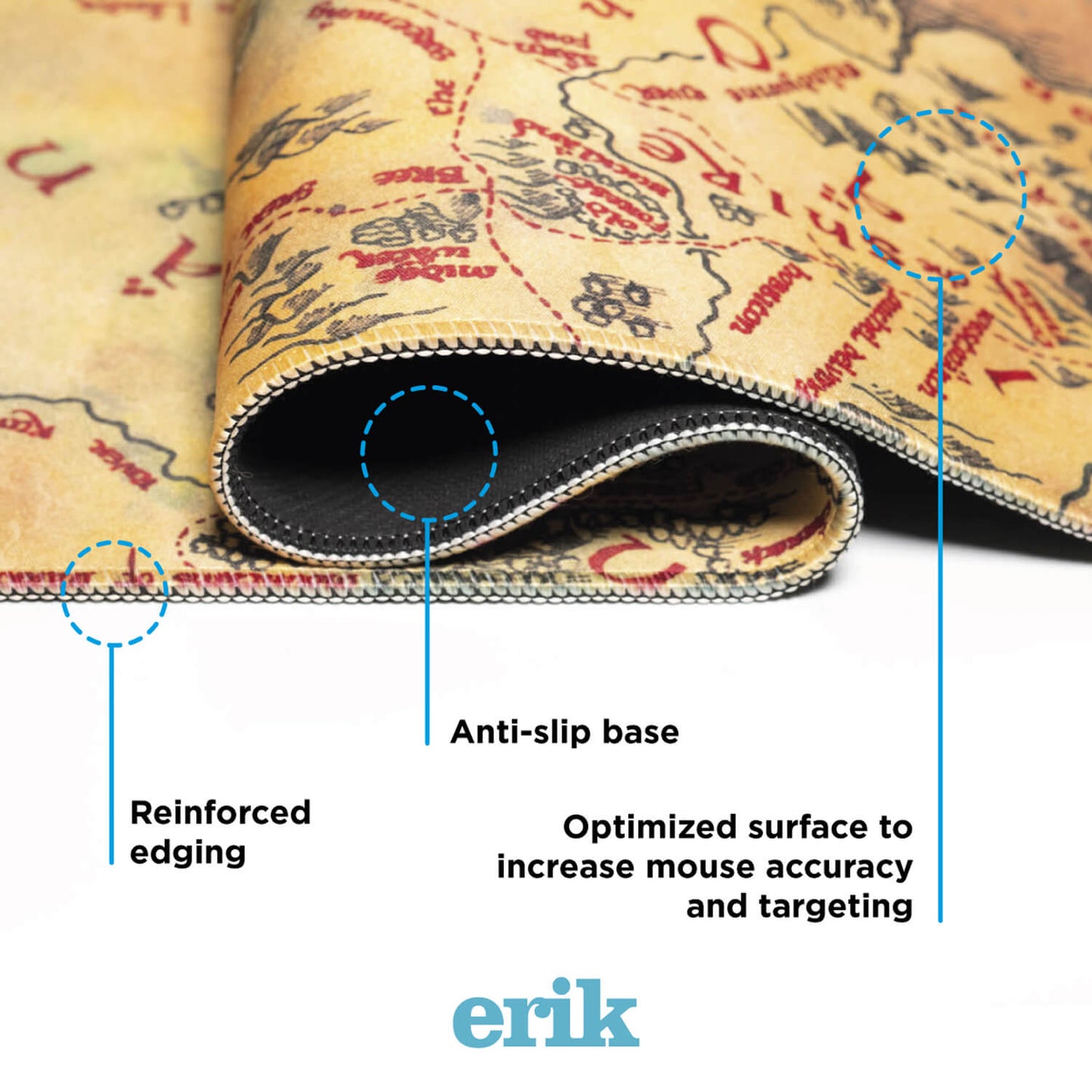 Alfombrilla Escritorio El Señor De Los Anillos Mapa De La Tierra Media