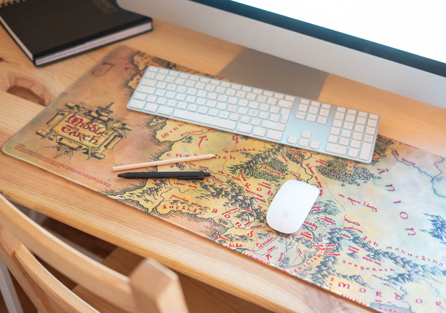 Alfombrilla Escritorio El Señor De Los Anillos Mapa De La Tierra Media