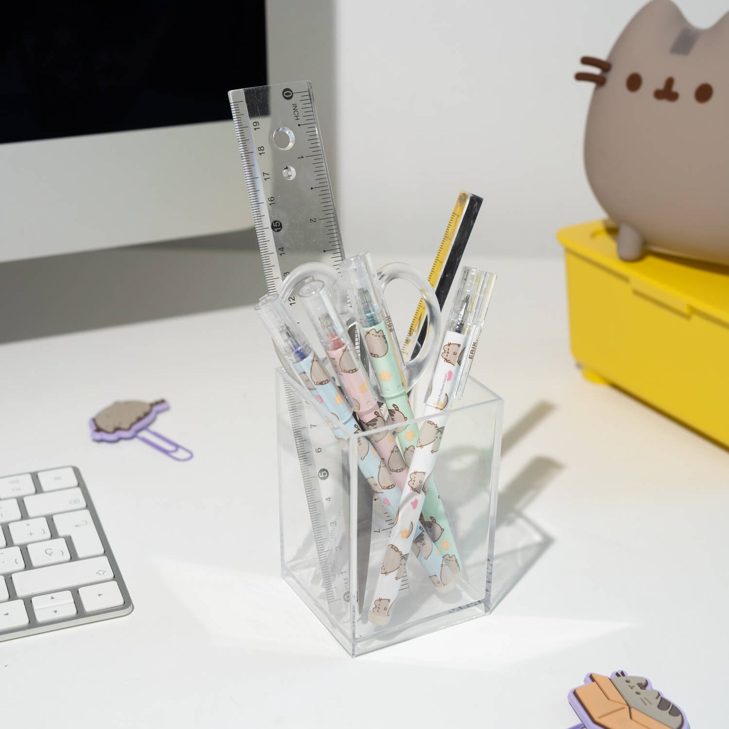 Set De Bolígrafos Borrables Pusheen
