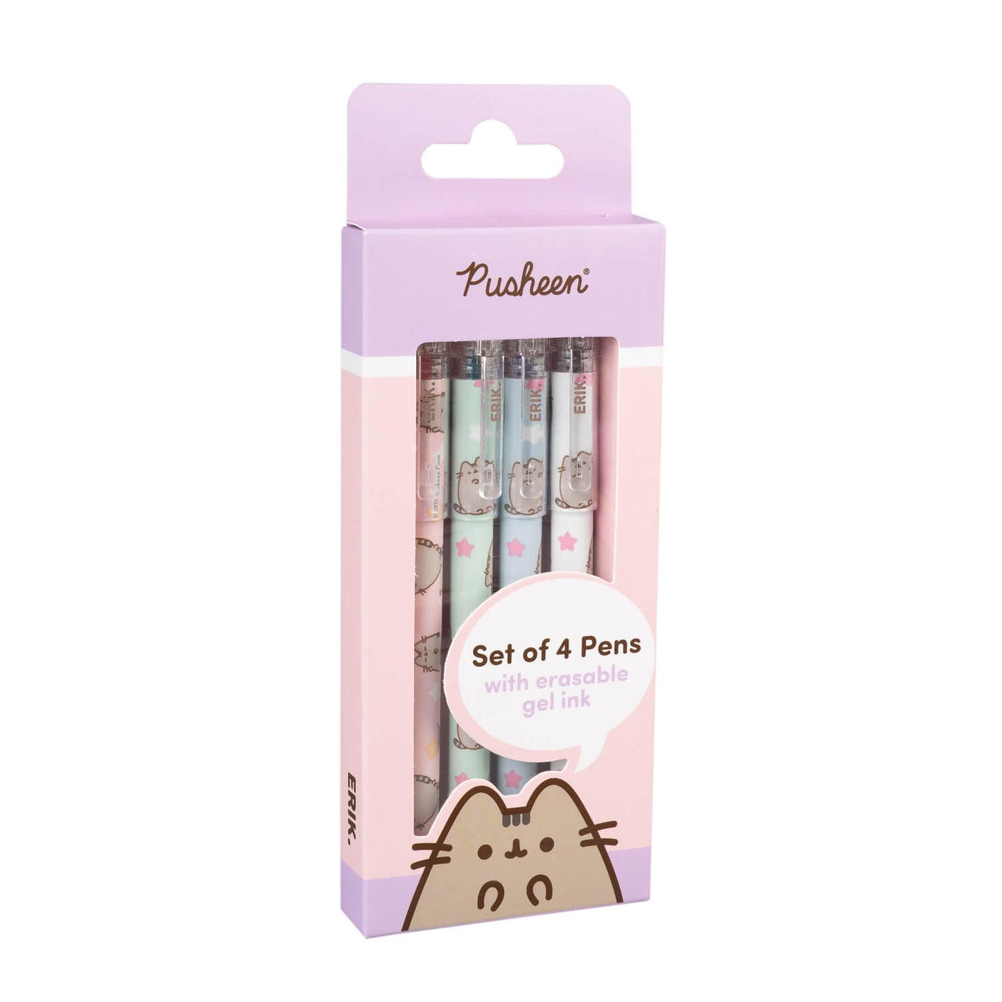Set De Bolígrafos Borrables Pusheen